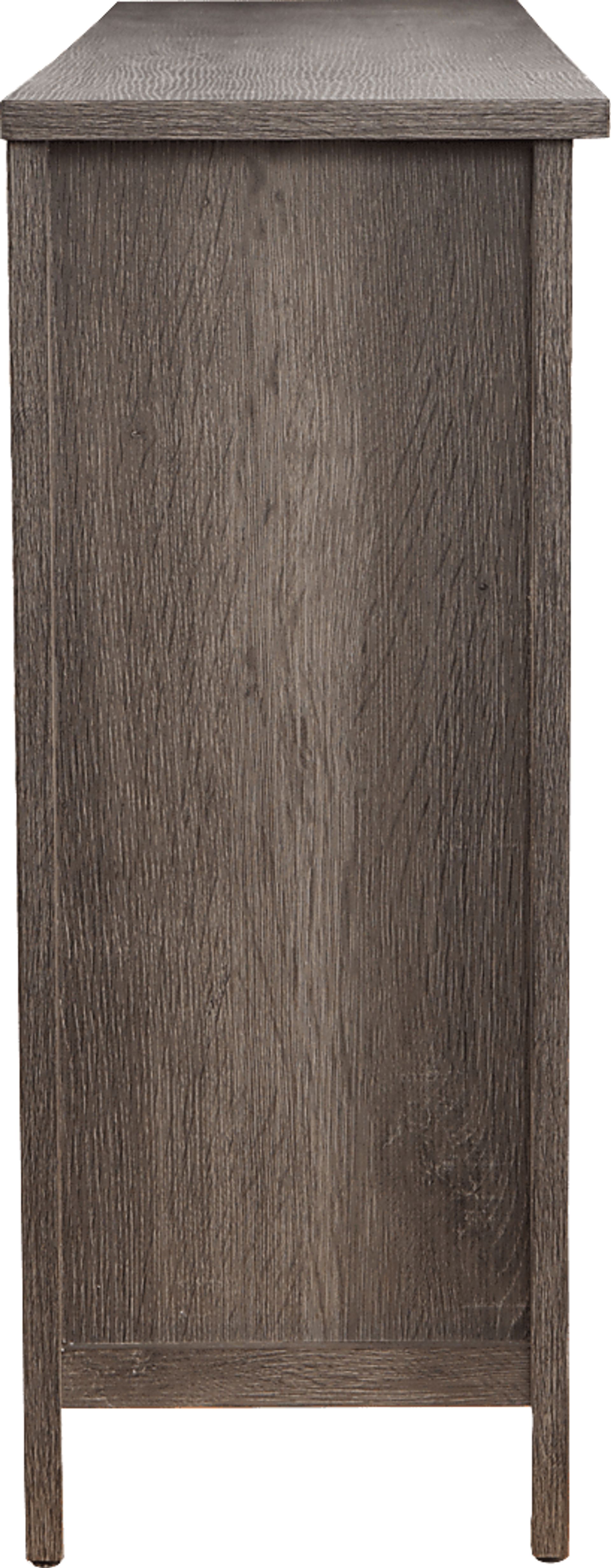 Mapleloft Gray 56 in. Console with Electric Fireplace - Image 5
