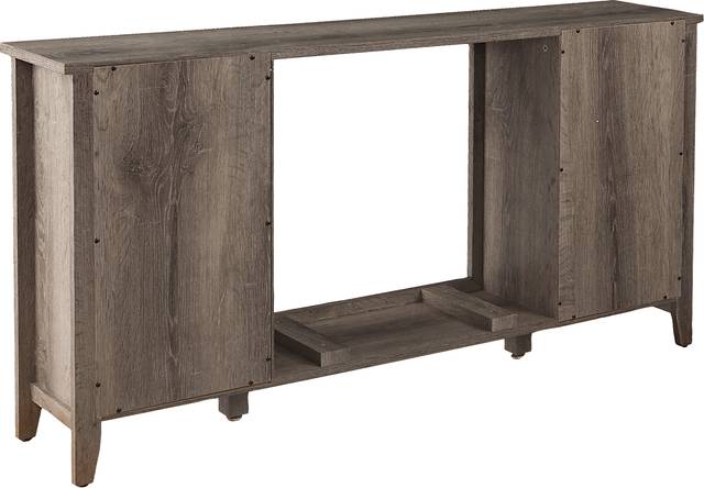 Mapleloft Gray 56 in. Console with Electric Fireplace - Thumbnail - Image 6