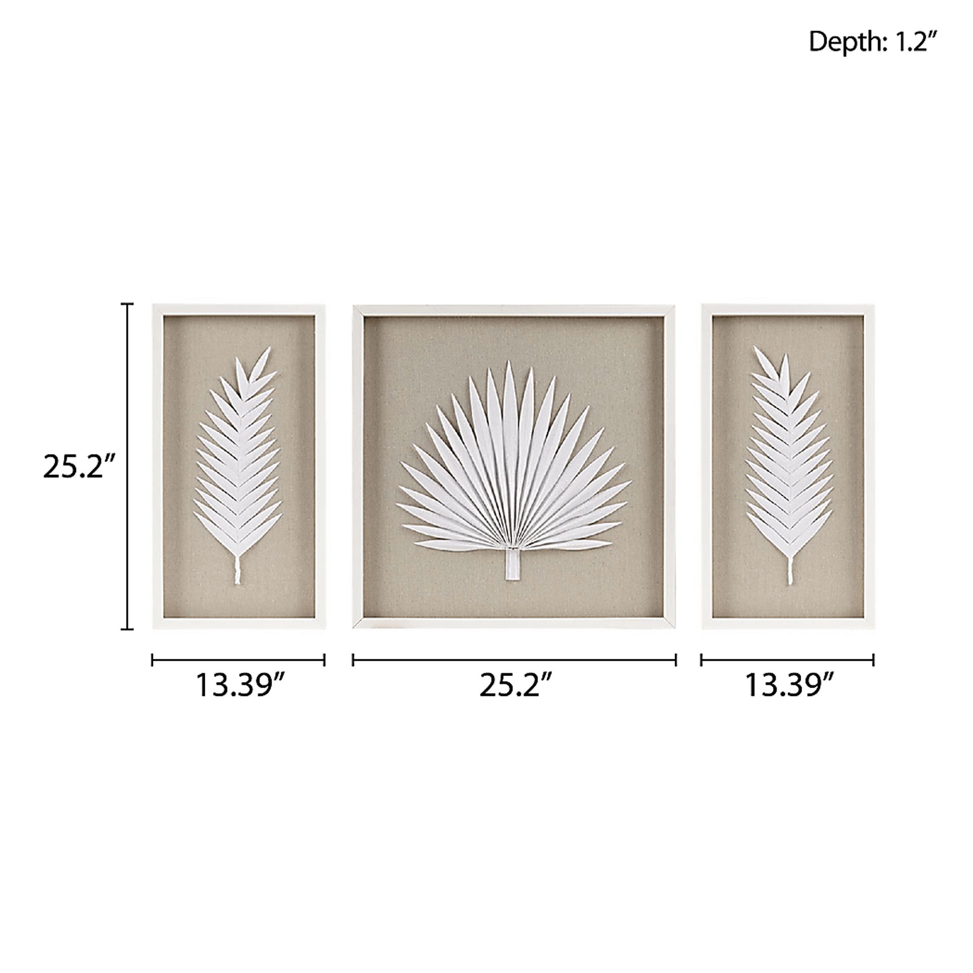 Mapleman Off White Wall Decor, Set of 3 - Image 12
