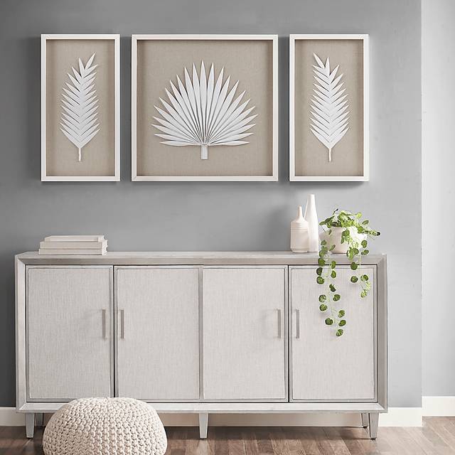 Mapleman Off White Wall Decor, Set of 3 - Thumbnail - Image 2