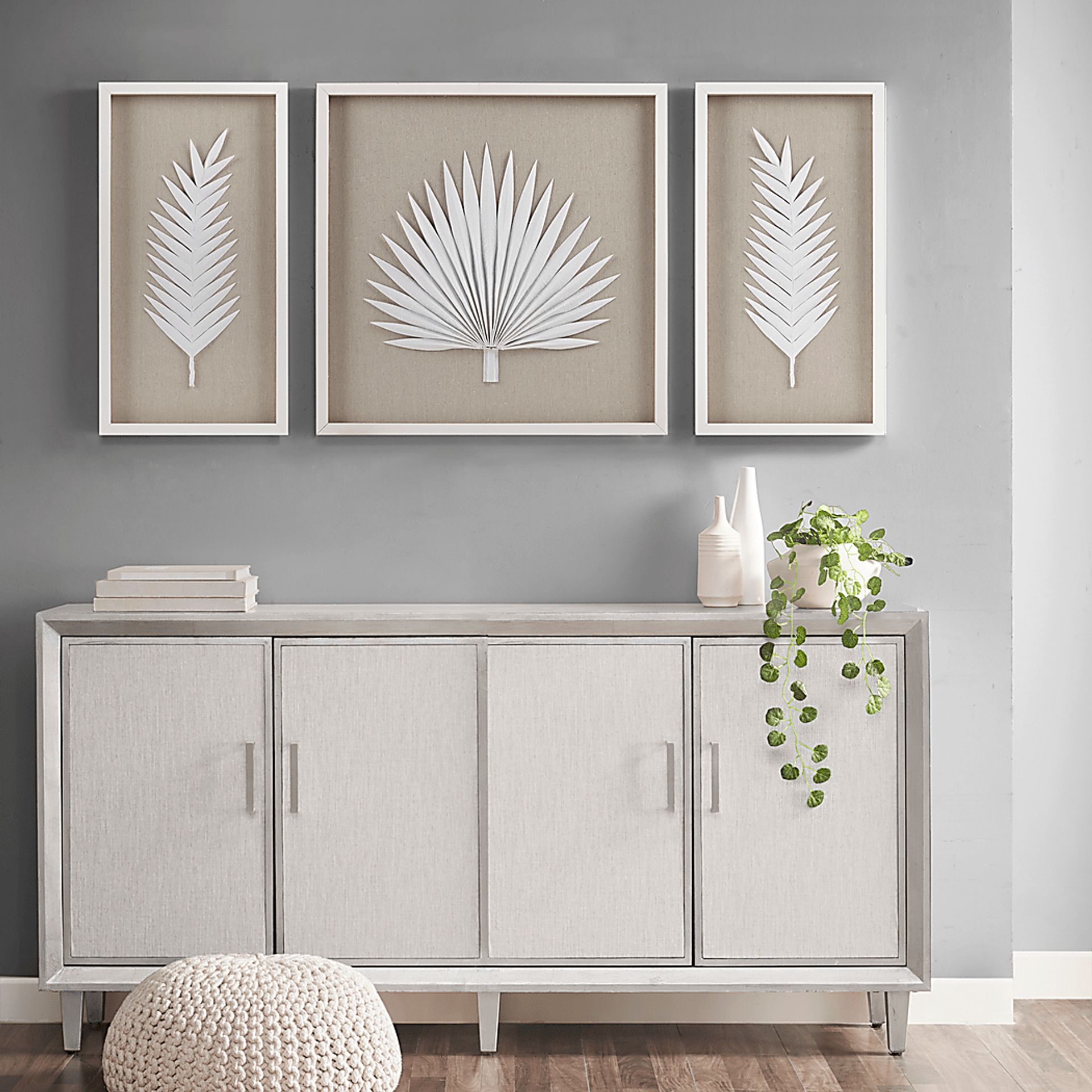 Mapleman Off White Wall Decor, Set of 3 - Image 2