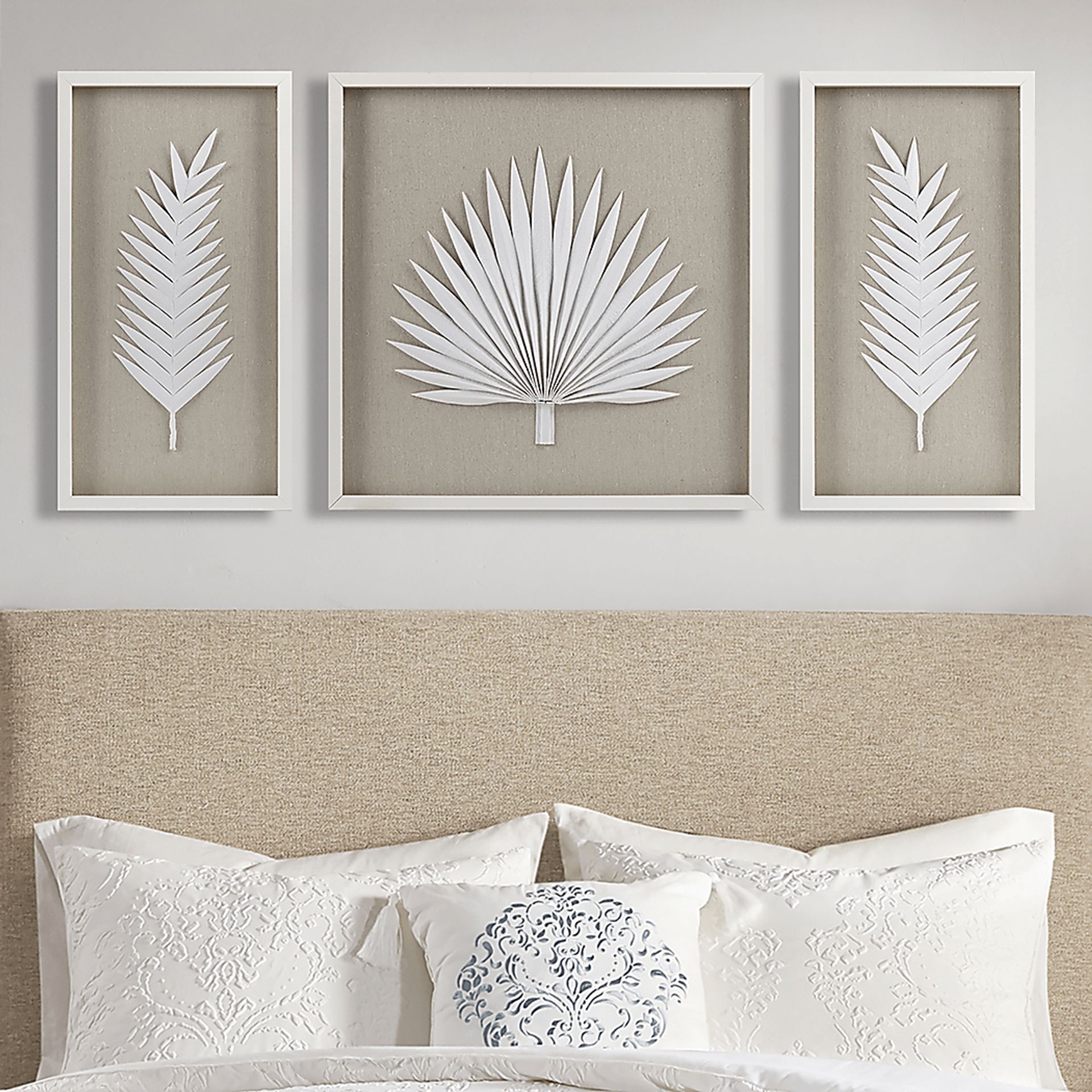 Mapleman Off White Wall Decor, Set of 3 - Image 3