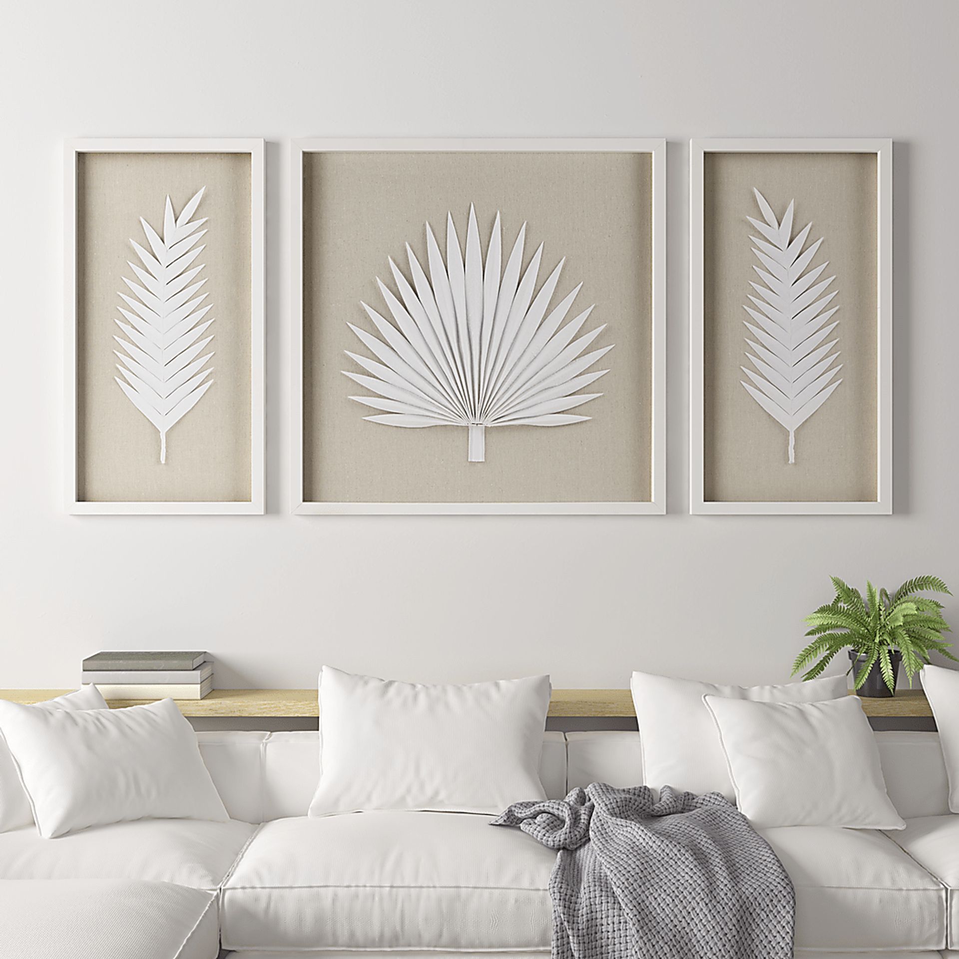 Mapleman Off White Wall Decor, Set of 3 - Image 4