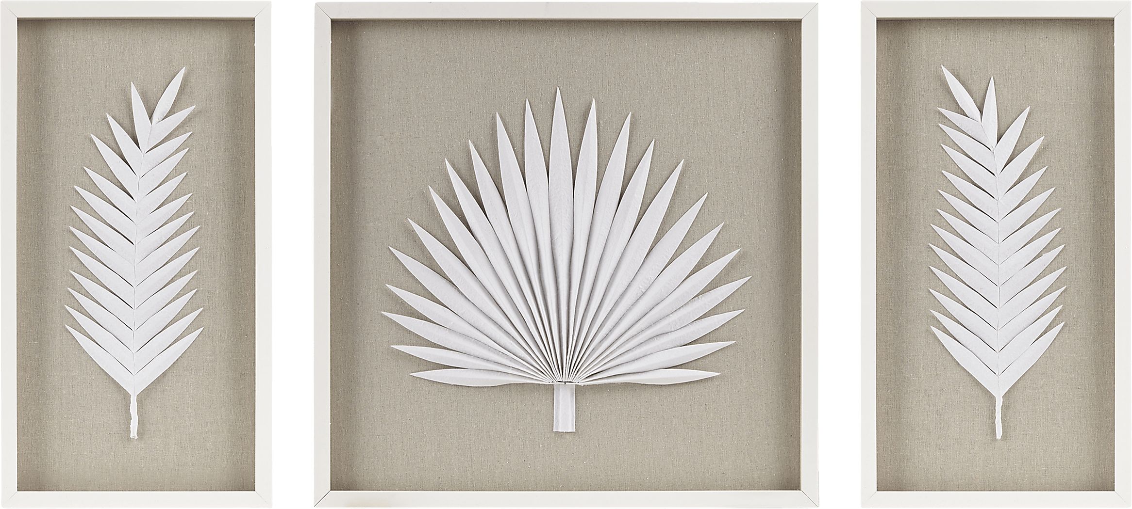 Mapleman Off White Wall Decor, Set of 3