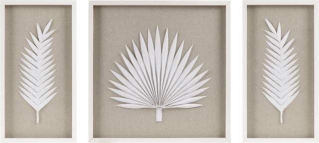 Mapleman Off White Wall Decor, Set of 3 - Thumbnail - Image 1
