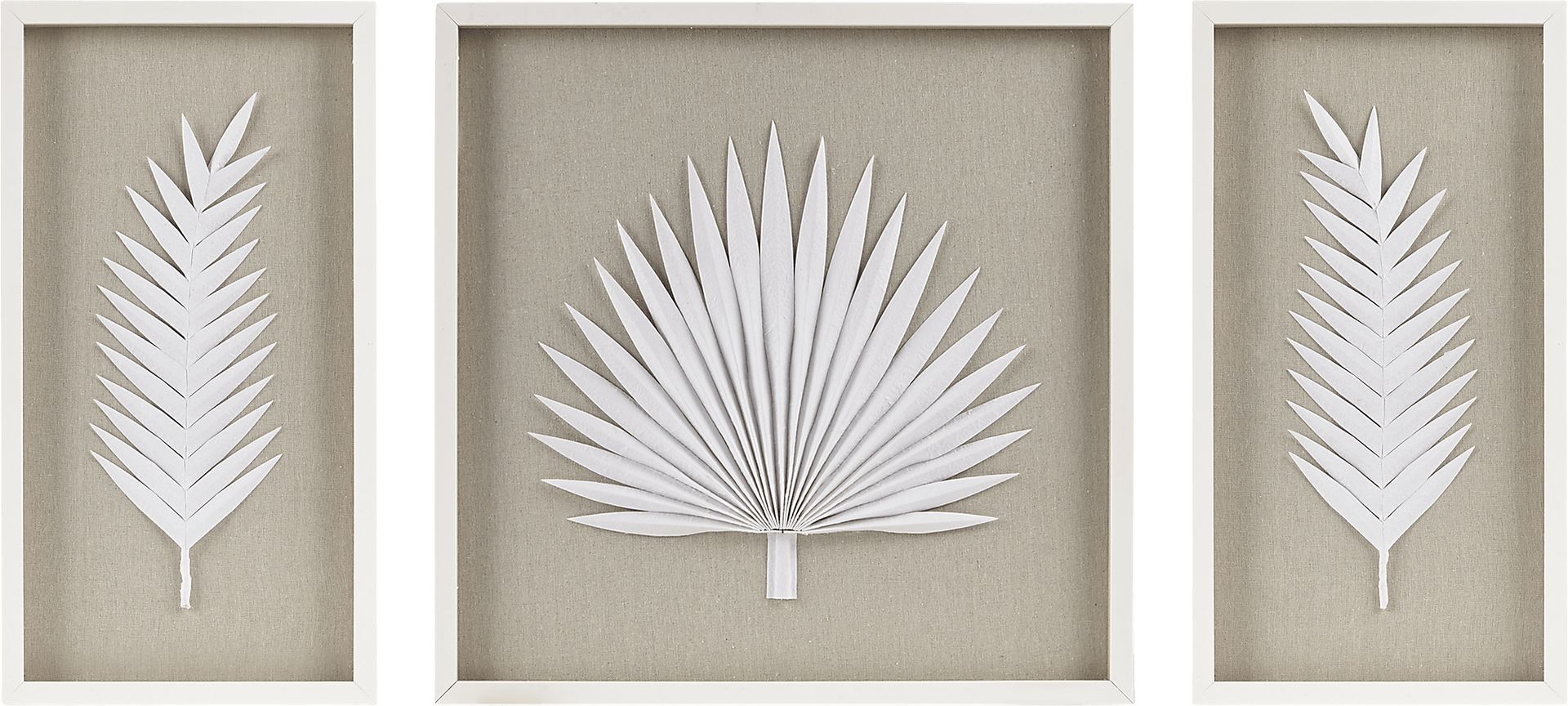 Mapleman Off White Wall Decor, Set of 3 - Image 1