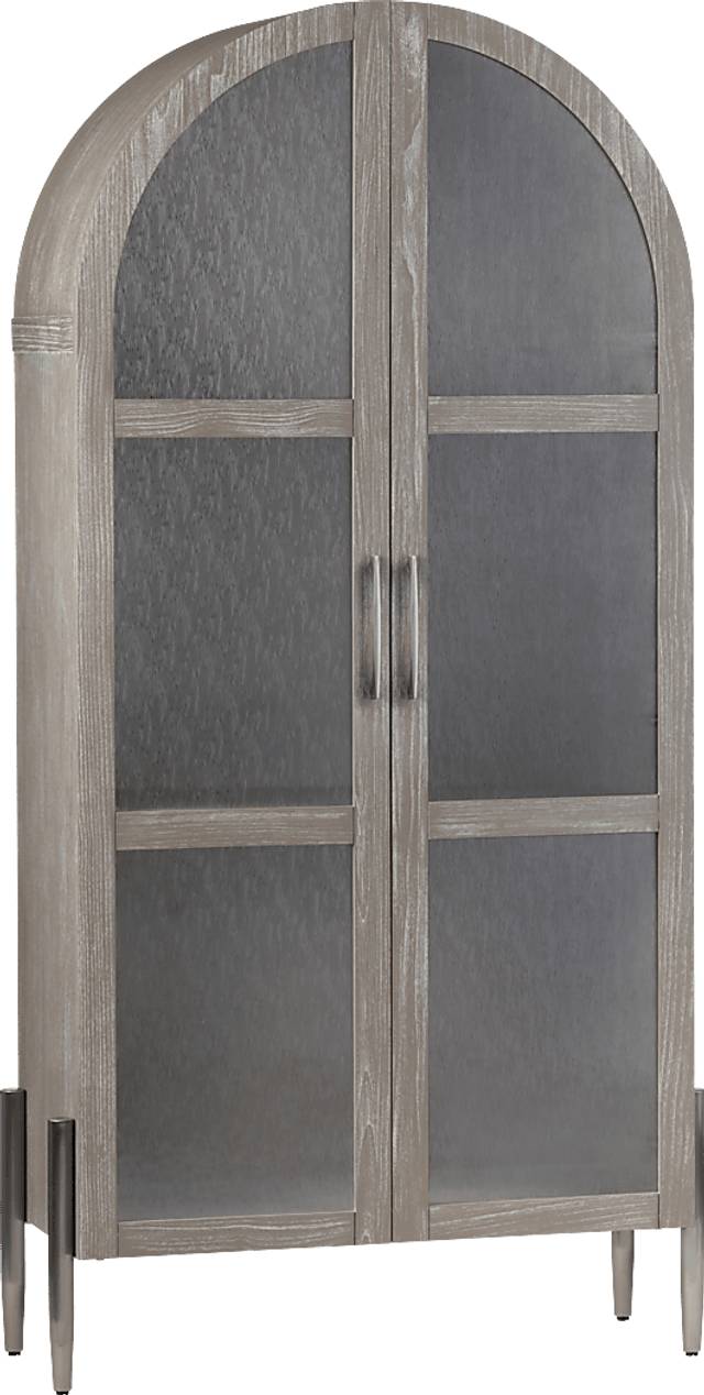 Maplescape Brown Curio Cabinet - Thumbnail - Image 1