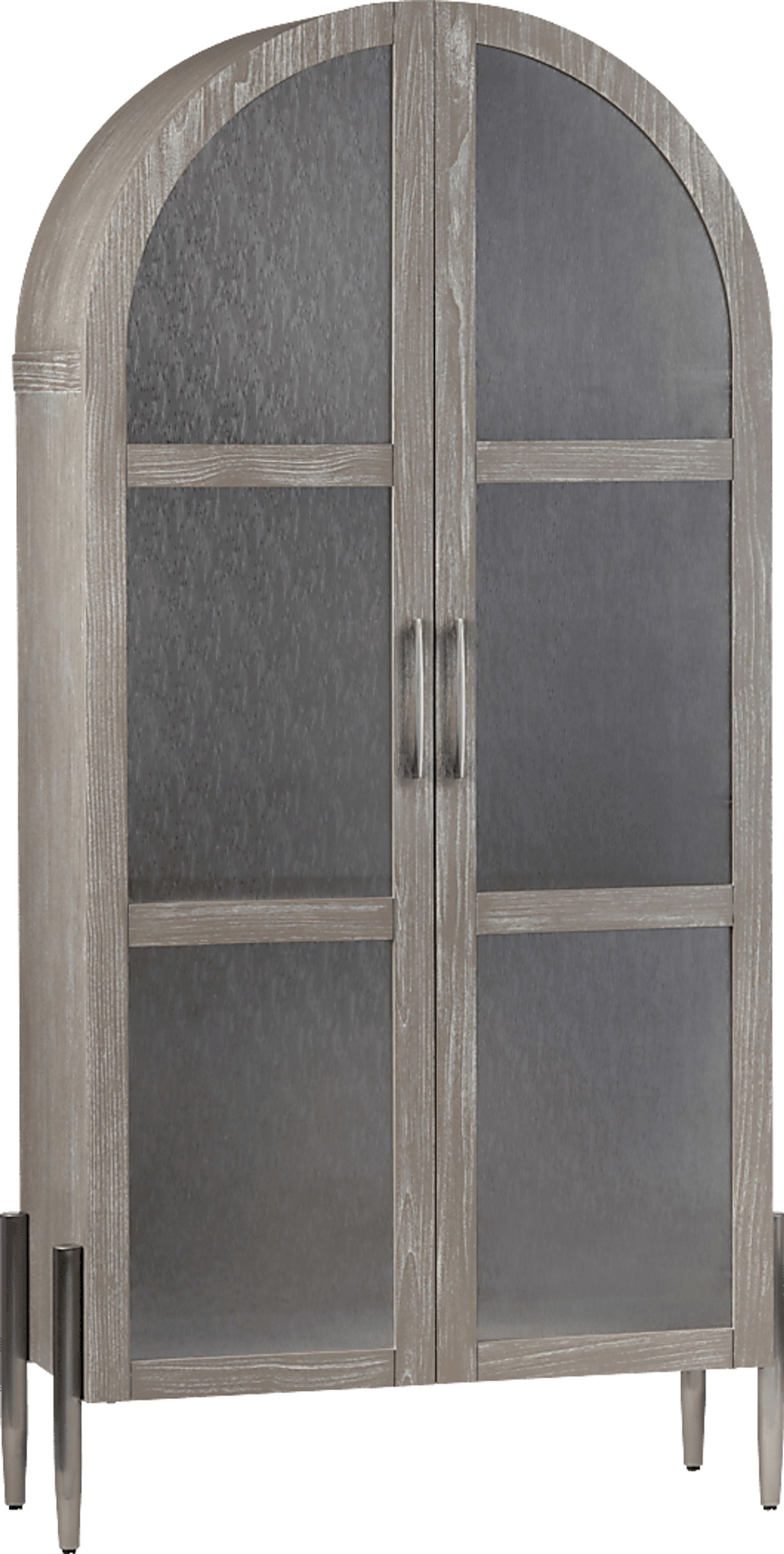 Maplescape Brown Curio Cabinet - Image 1
