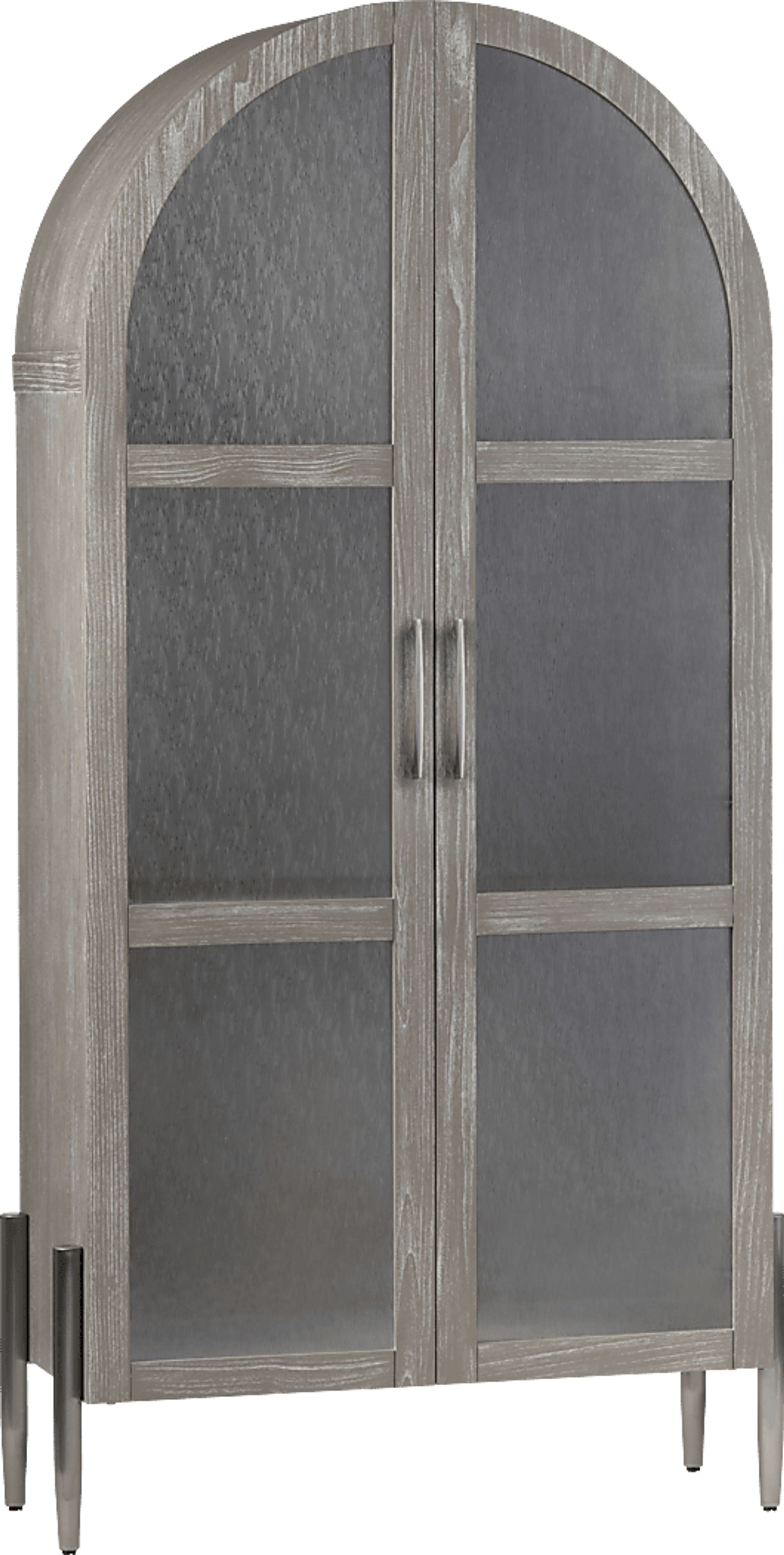 Maplescape Brown Curio Cabinet - Image 1