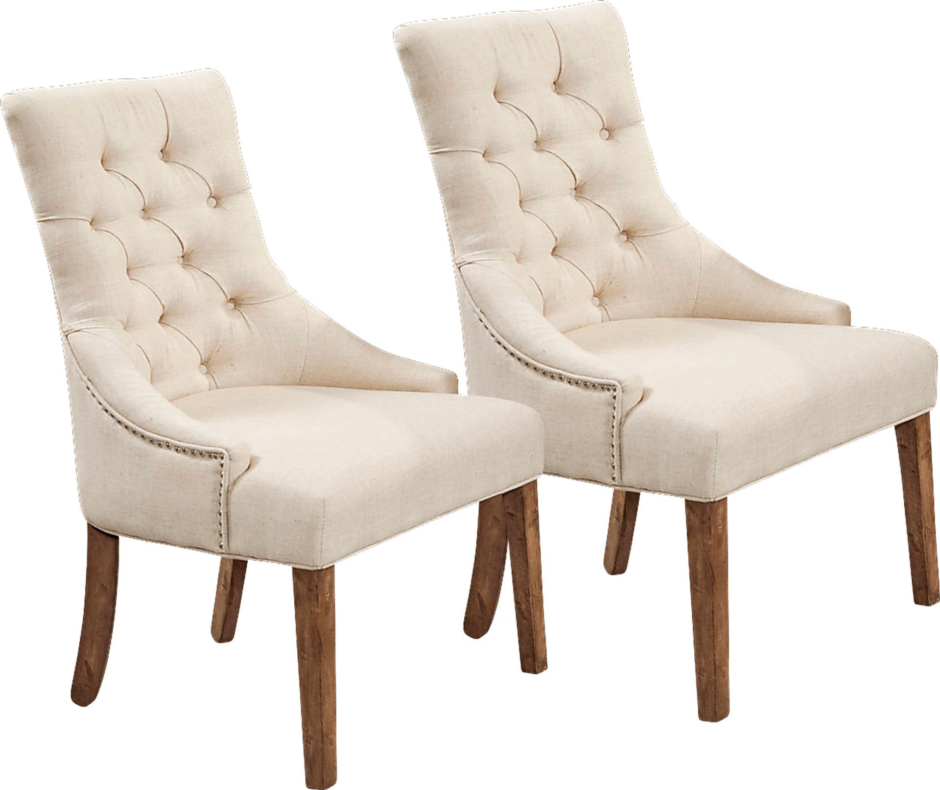 Mapleton Linen Dining Chair, Set of 2 - Image 1