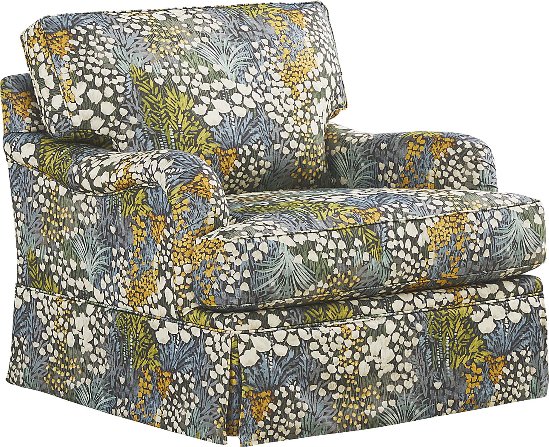 Mara Green Swivel Chair - Image 1