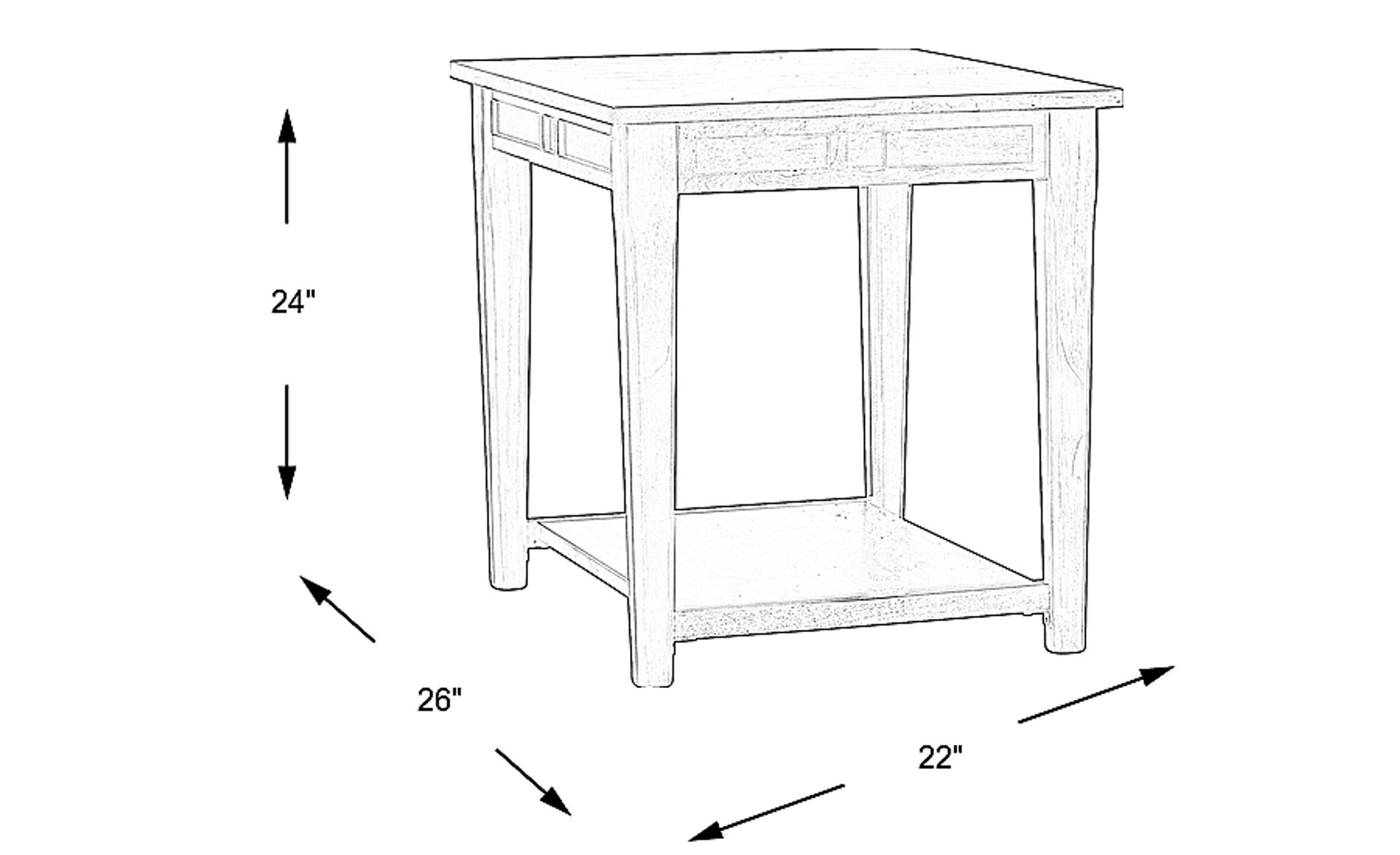 Dimension Image. Please refer to the Dimension Tab on this page for dimension details.