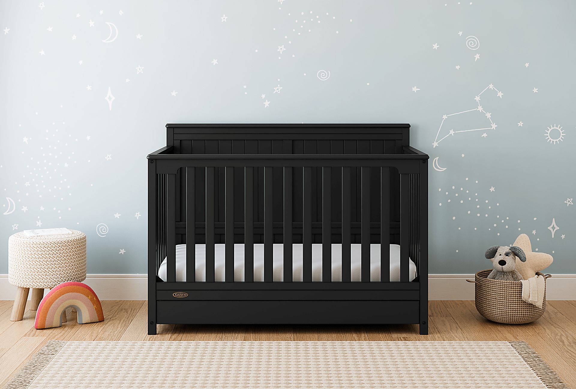Maralah I Black Convertible Crib - Image 2