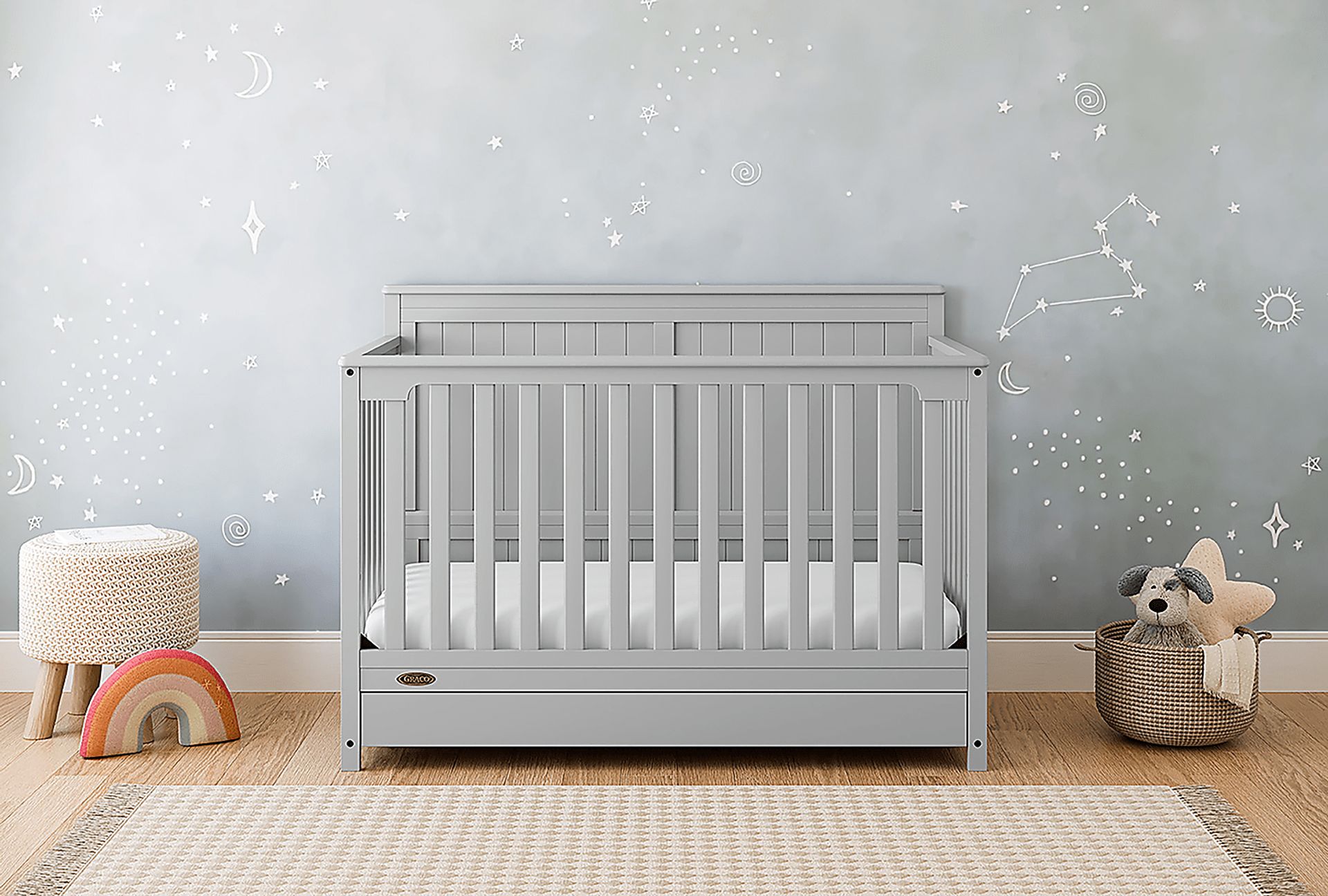 Maralah I Gray Convertible Crib - Image 2