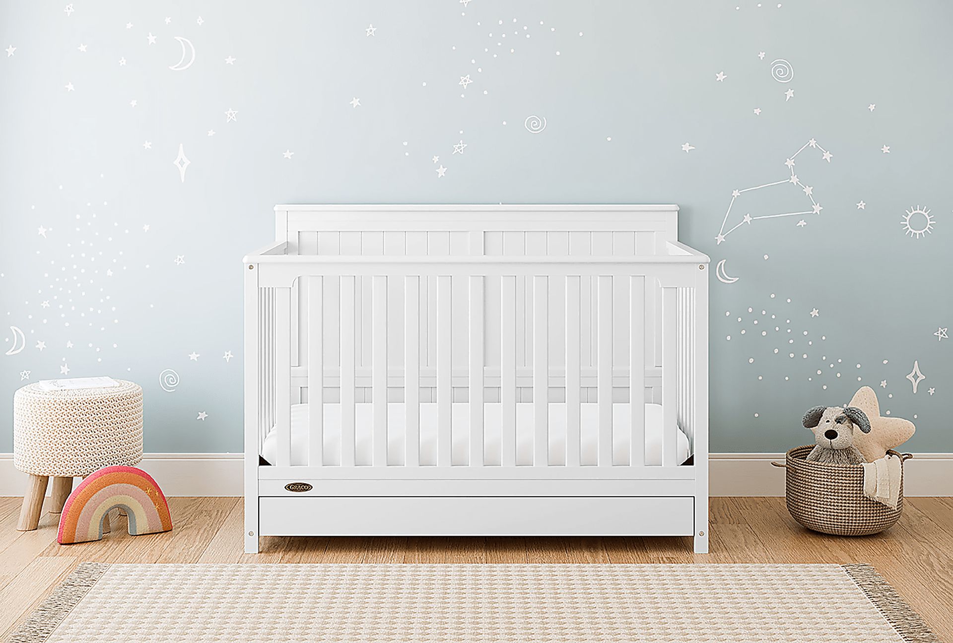 Maralah I White Convertible Crib - Image 2