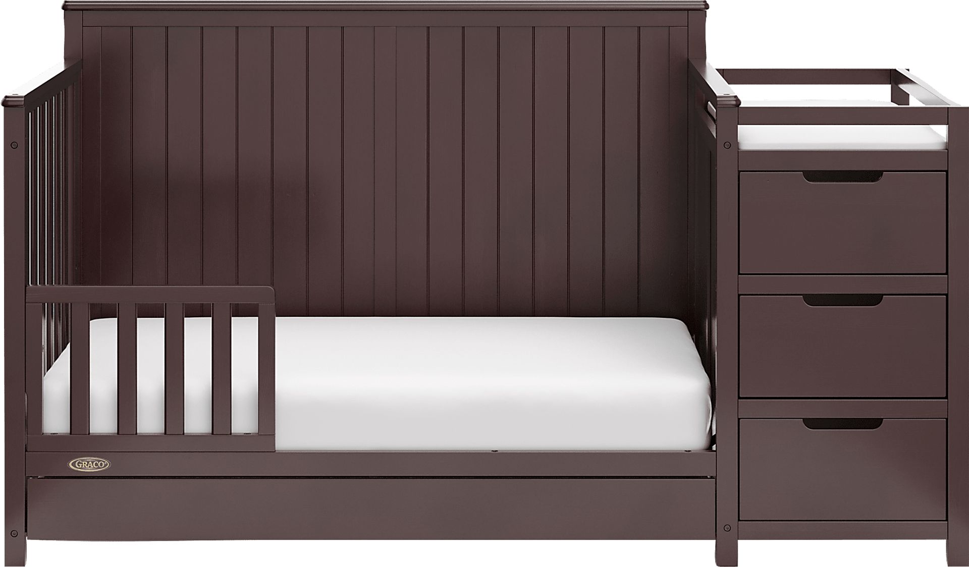 Maralah II Brown Convertible Crib & Changing Table - Image 7