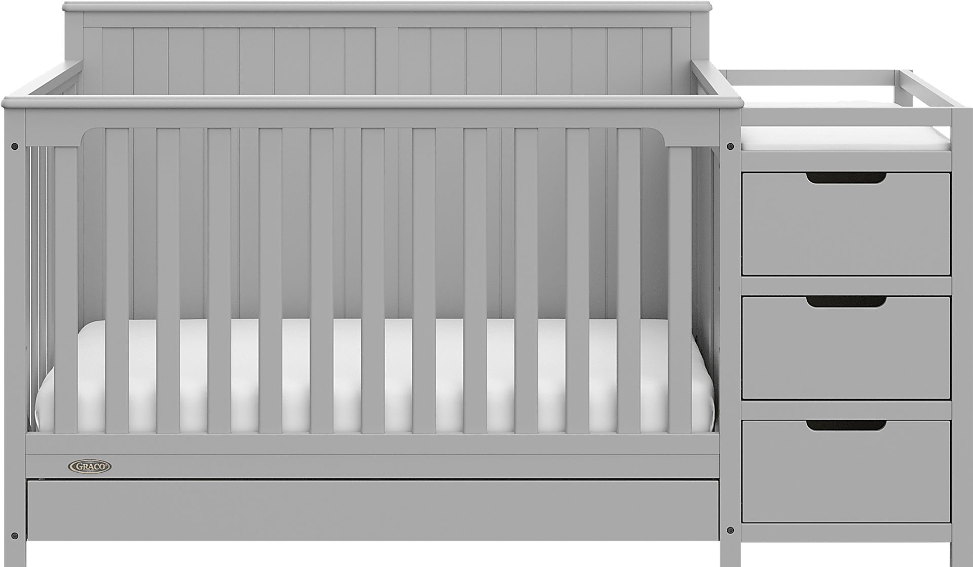 Convertible crib with changing table best sale