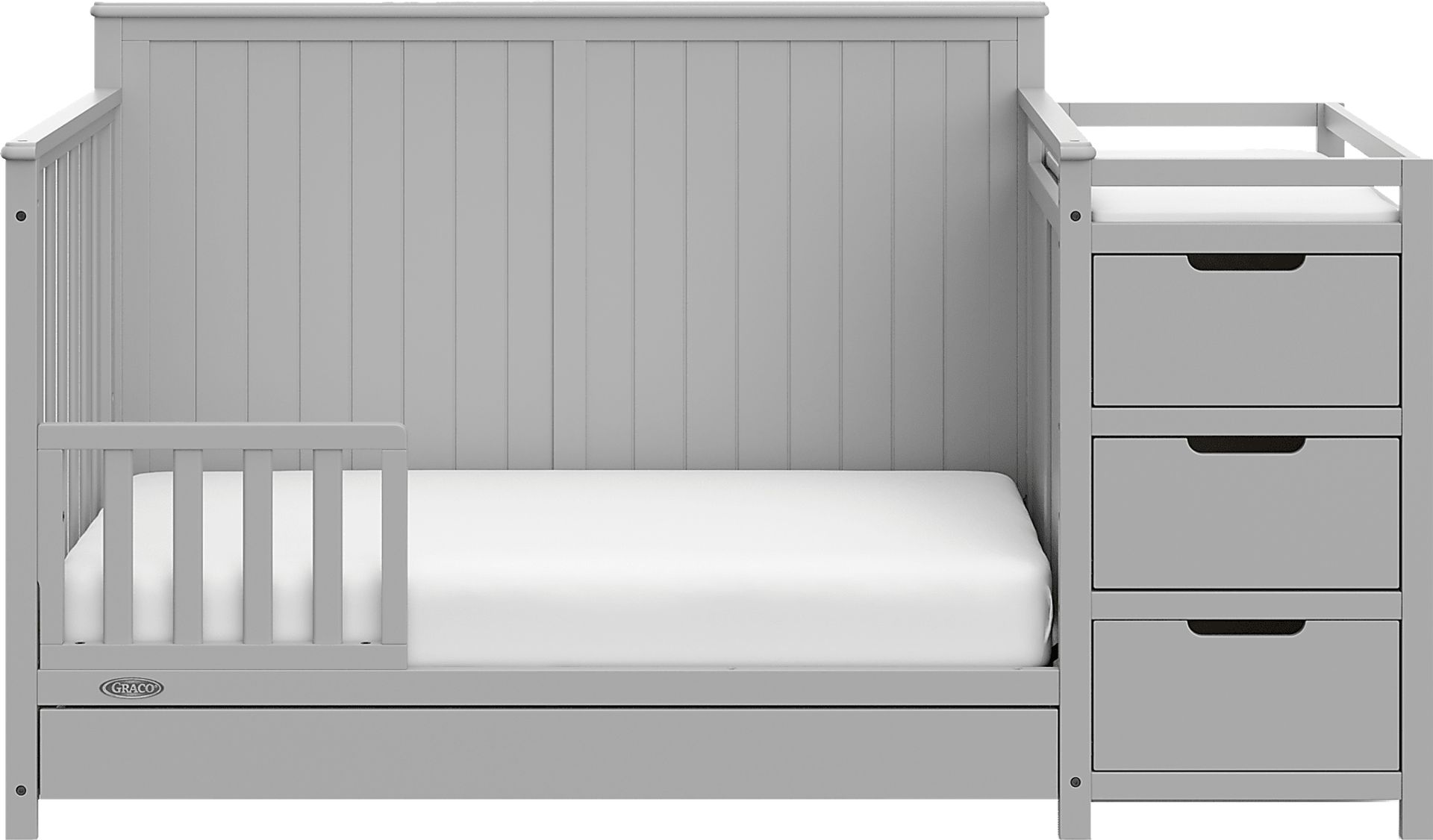 Maralah II Gray Convertible Crib & Changing Table - Image 7