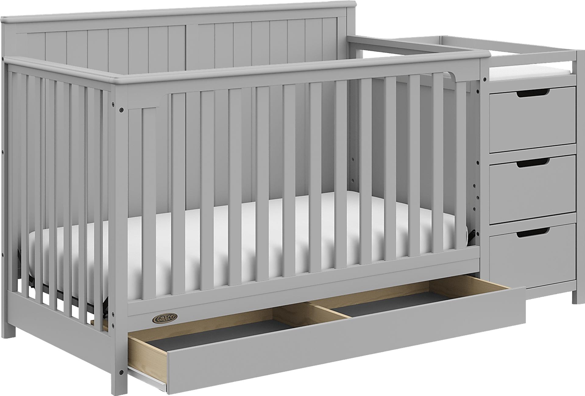 Kids Maralah II Gray Convertible Crib & Changing Table