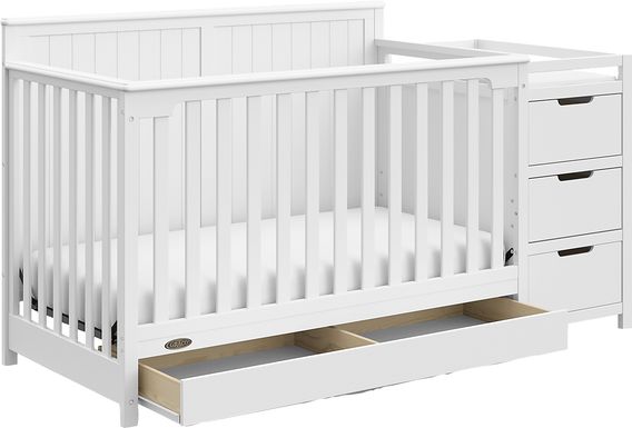 Kids Maralah II White Convertible & Changing Table