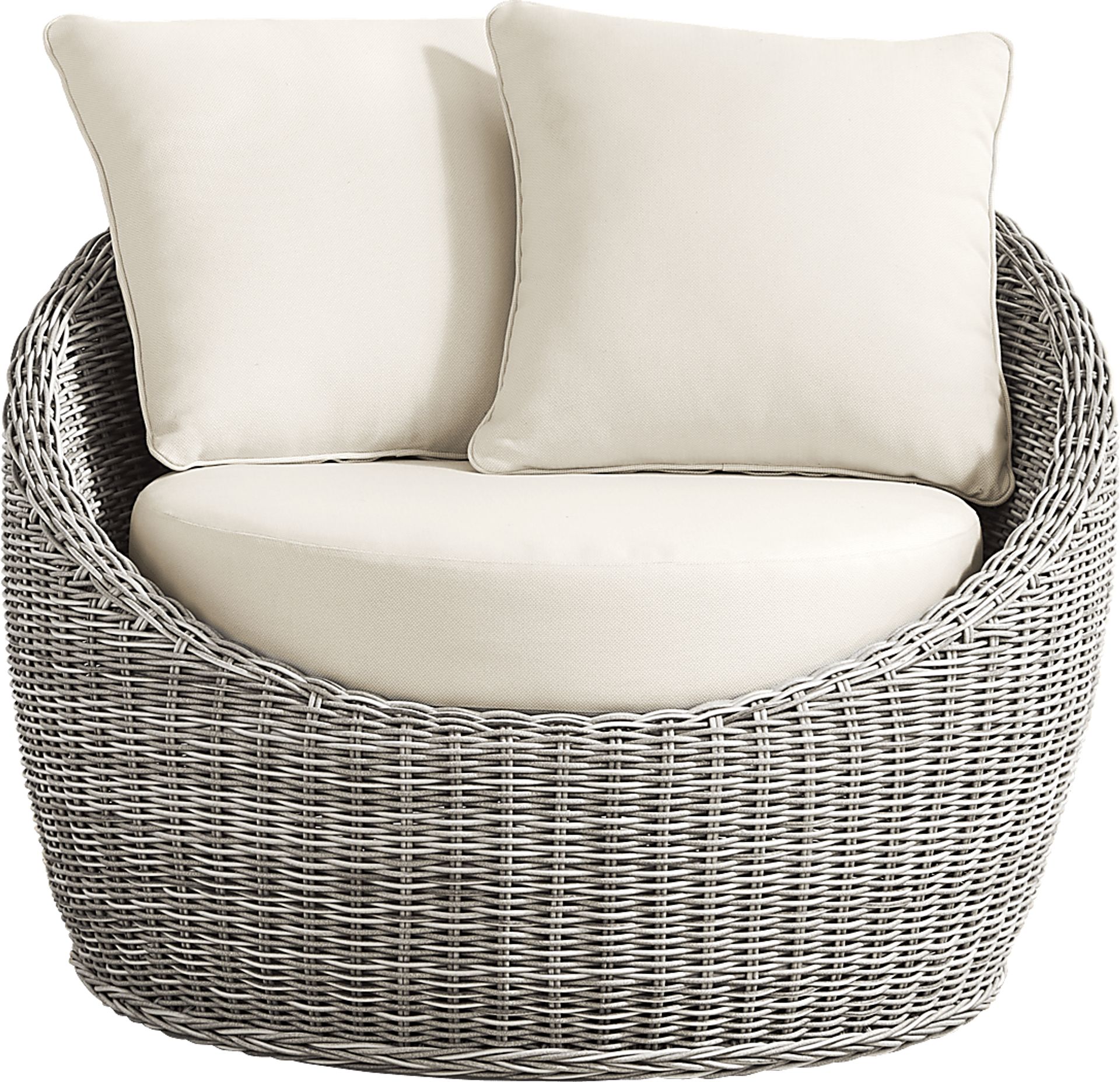 Maraluna Gray Outdoor Swivel Club Chair - Image 2