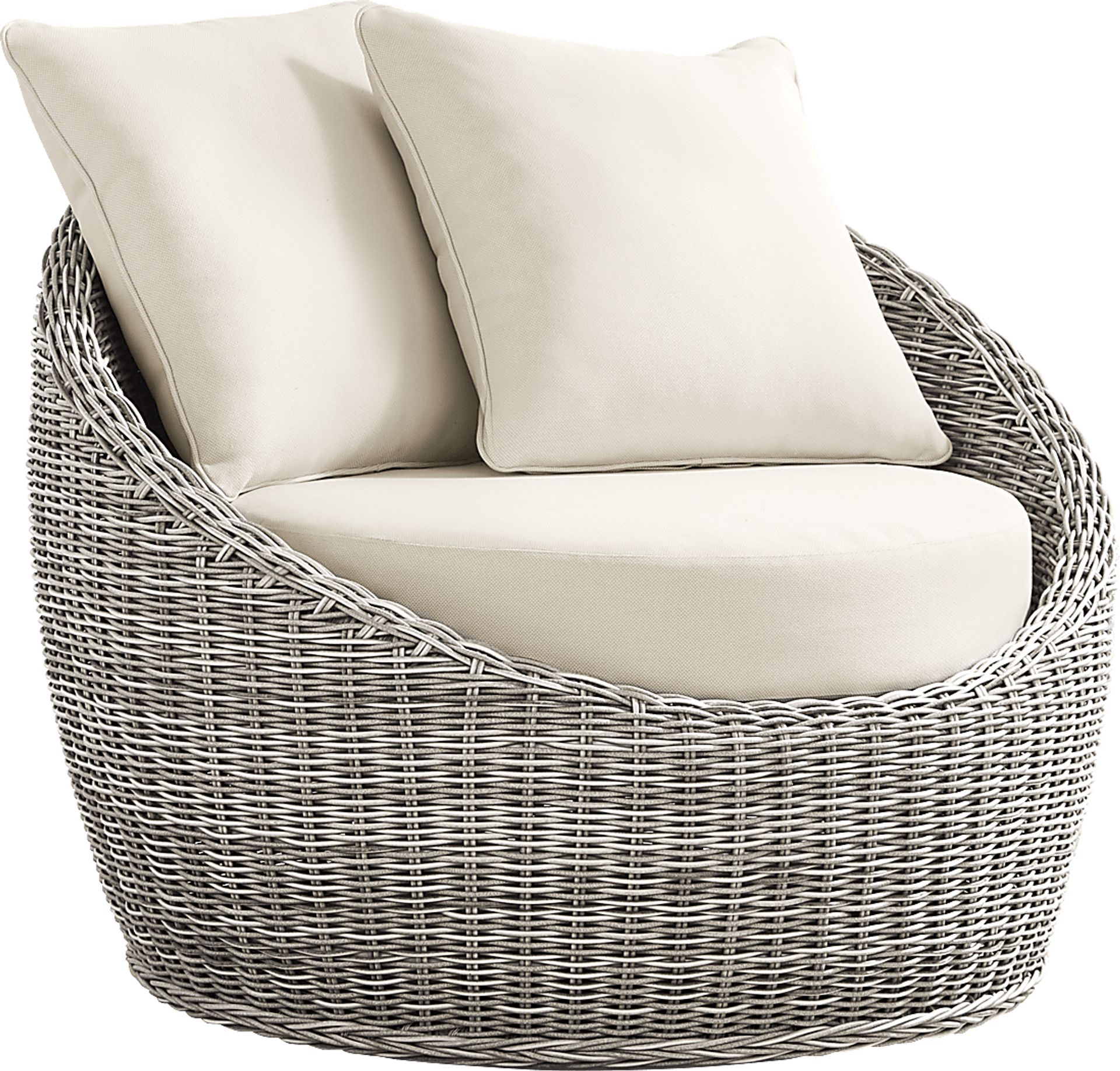 Maraluna Gray Outdoor Swivel Club Chair - Image 1