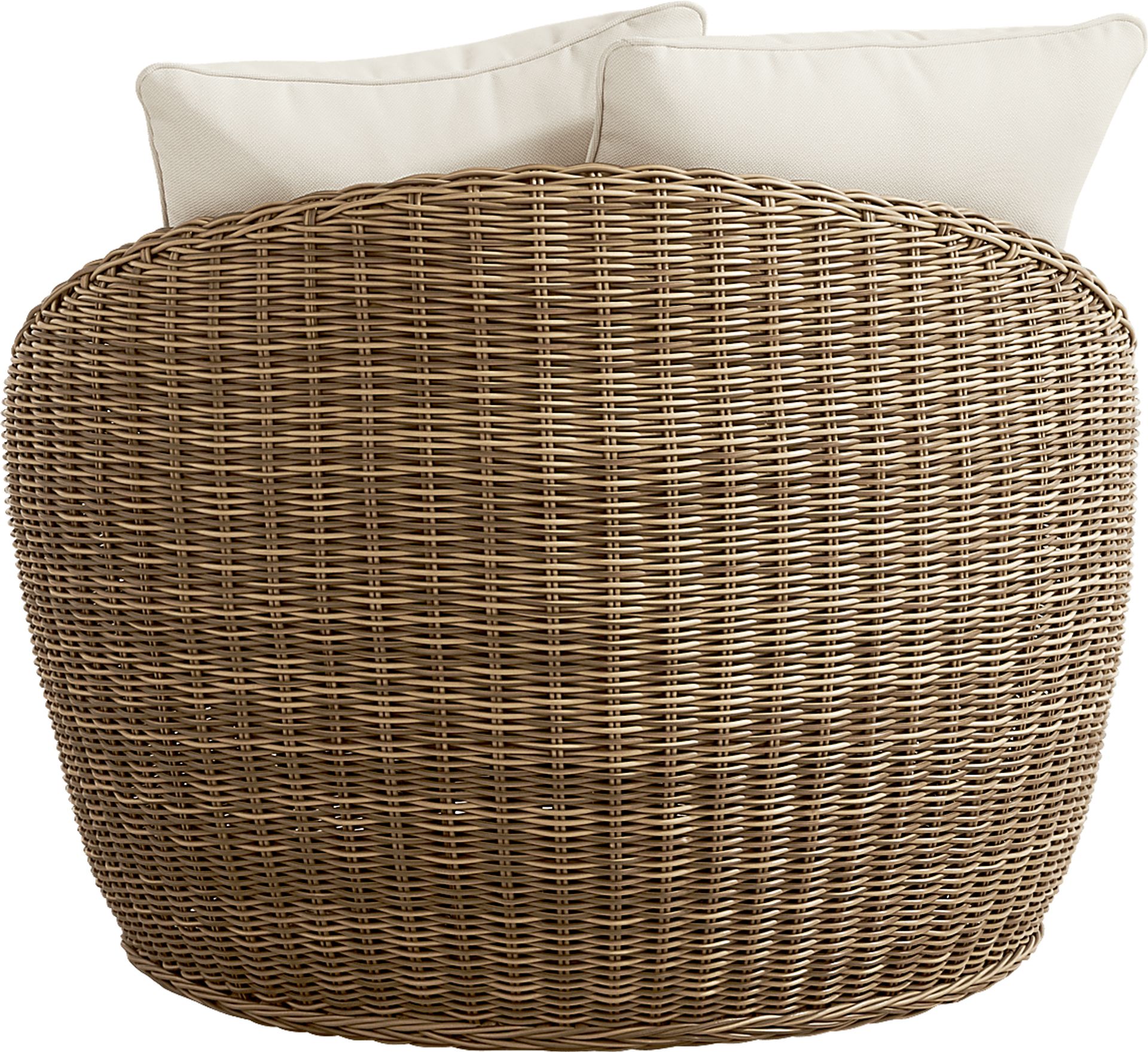 Maraluna Tan Outdoor Swivel Club Chair - Image 3