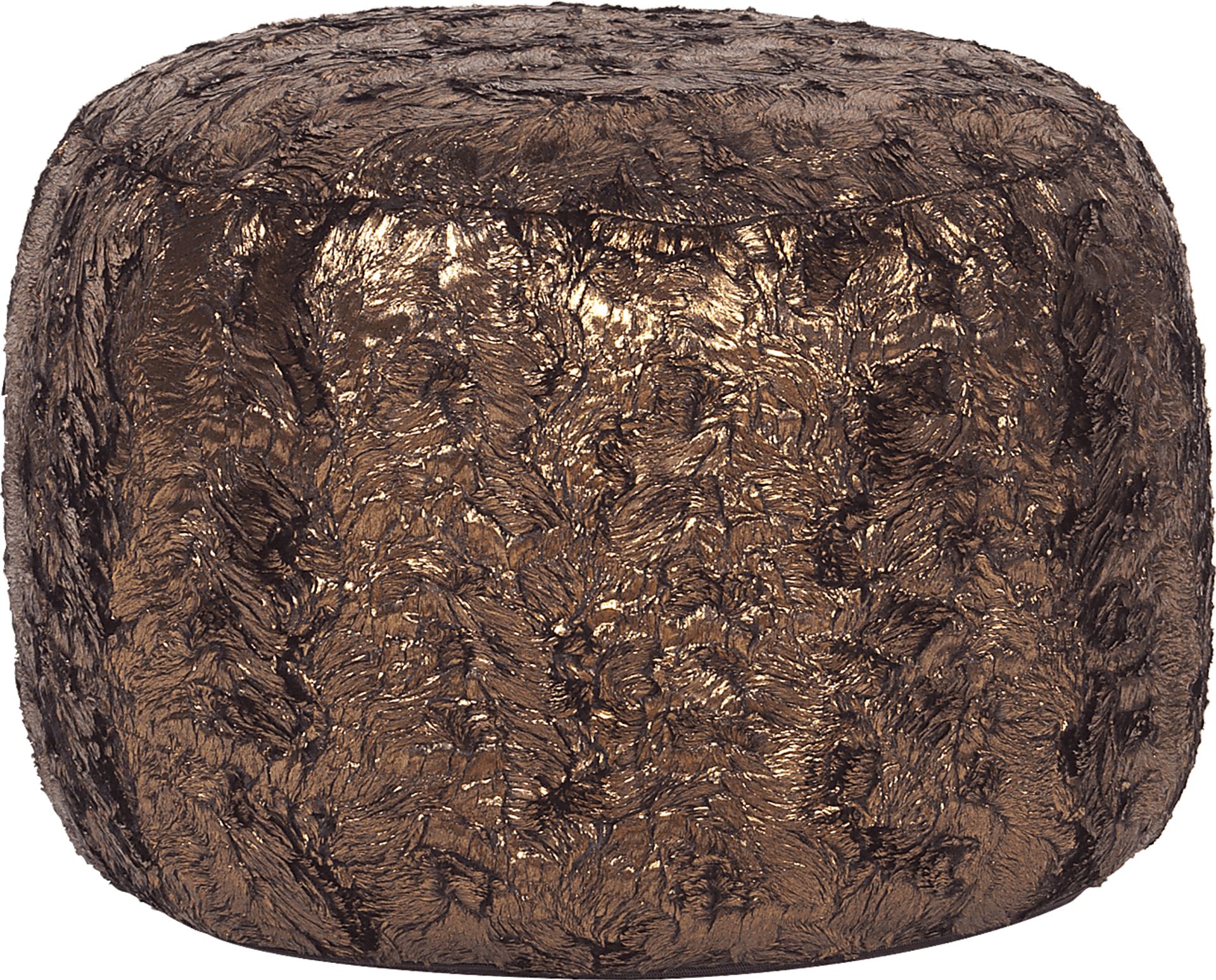 Marbee Gold Pouf - Image 1
