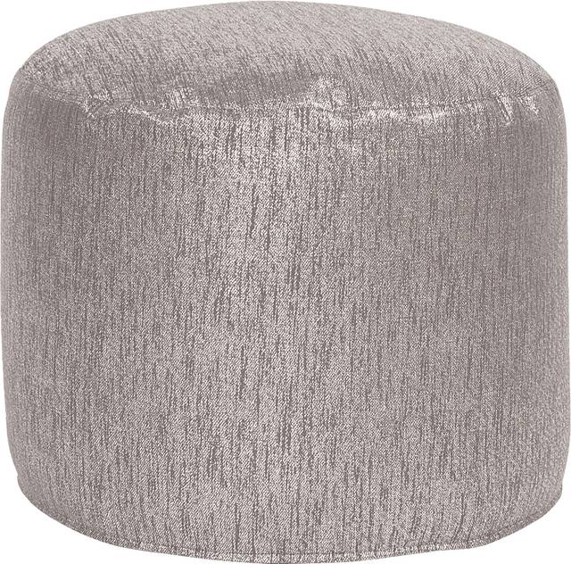 Marbee Gray Pouf - Thumbnail - Image 1