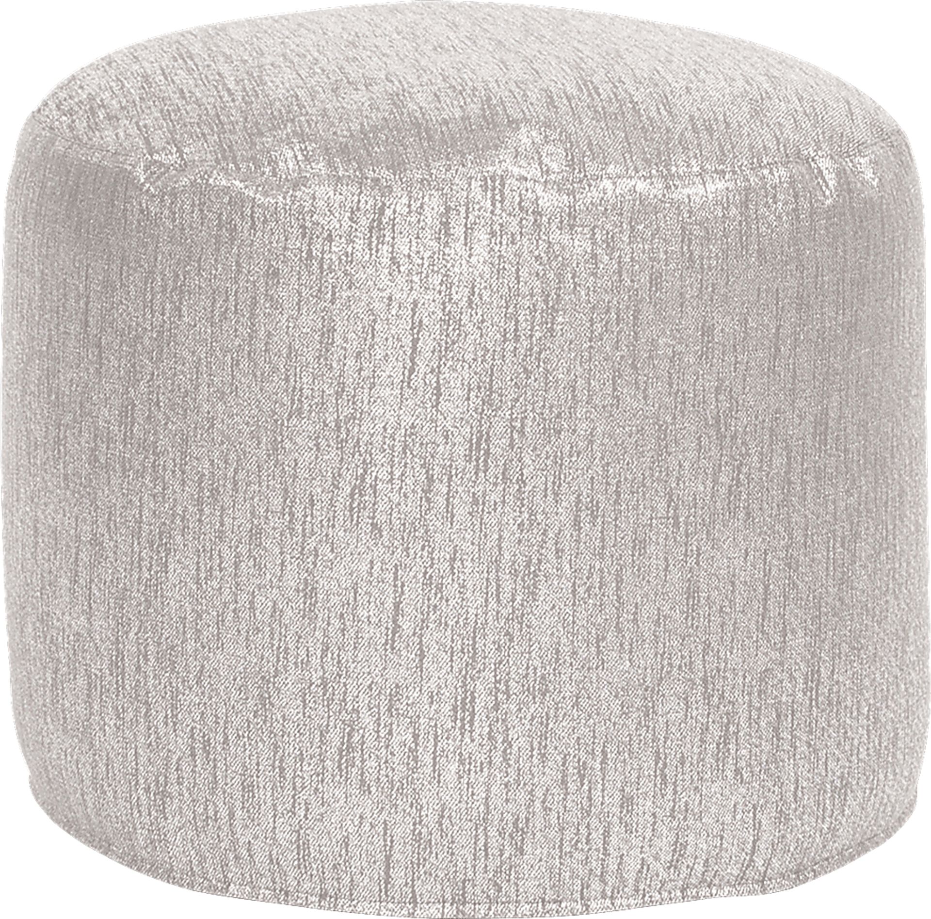 Marbee White Pouf - Image 1