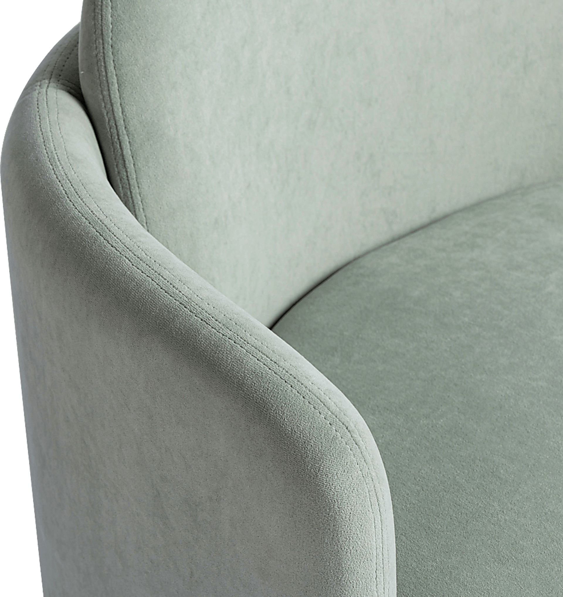 Marbleain Mint Green Swivel Accent Chair - Image 2