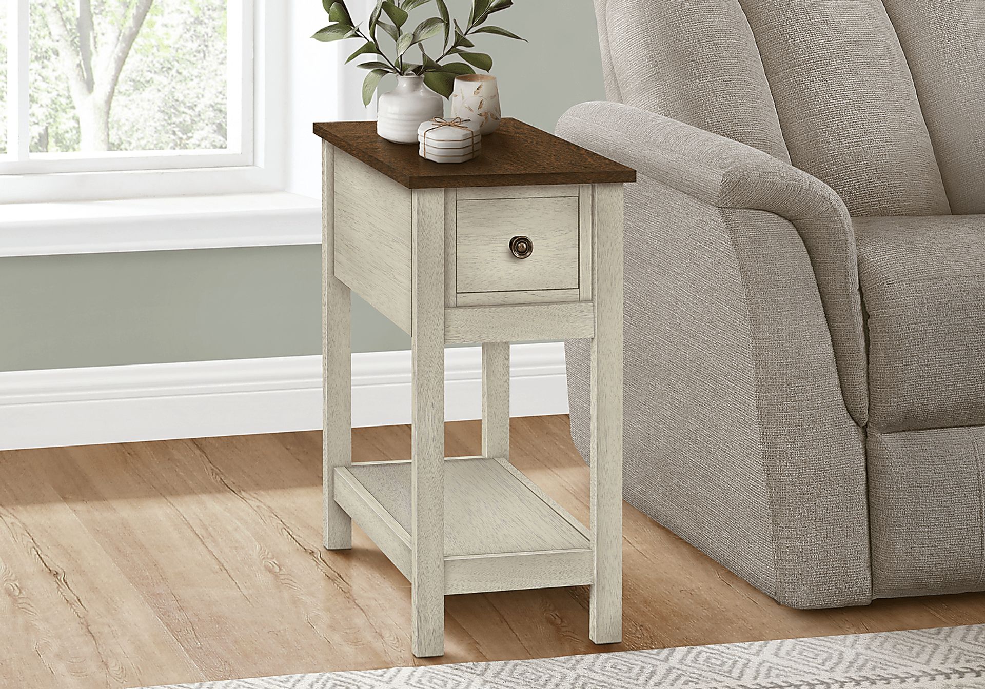 Marblesys White Nightstand - Image 3