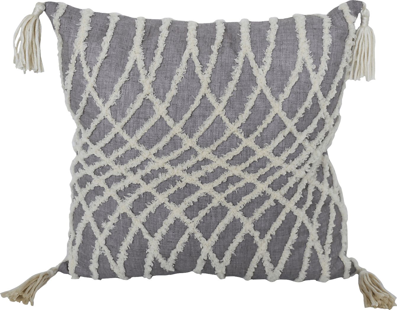 Marbury Gray Throw Pillow