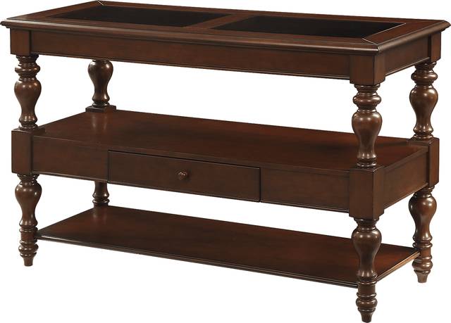 Marca Brown Cherry Sofa Table - Thumbnail - Image 1