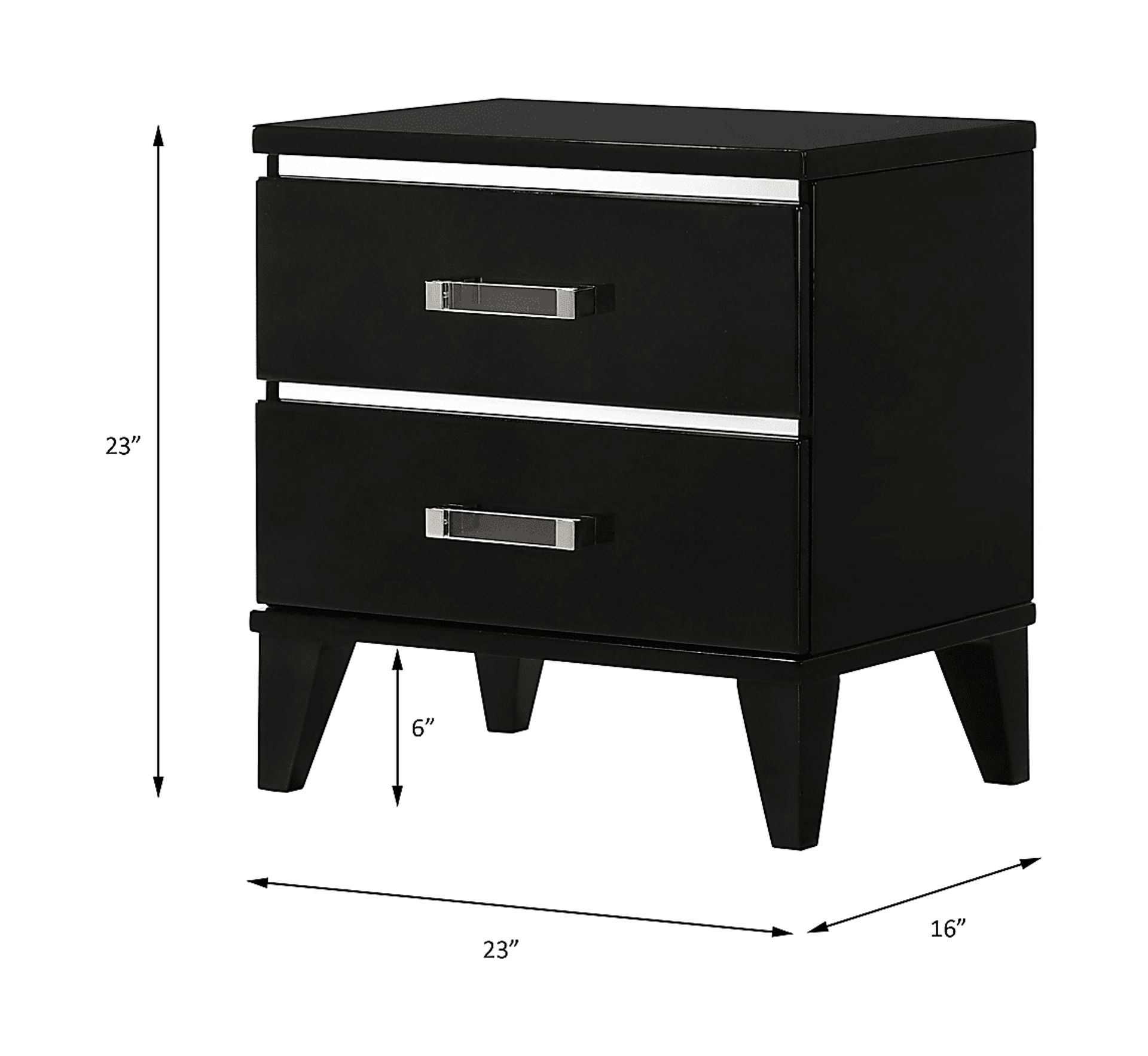 Marcaibo Black Nightstand - Image 7