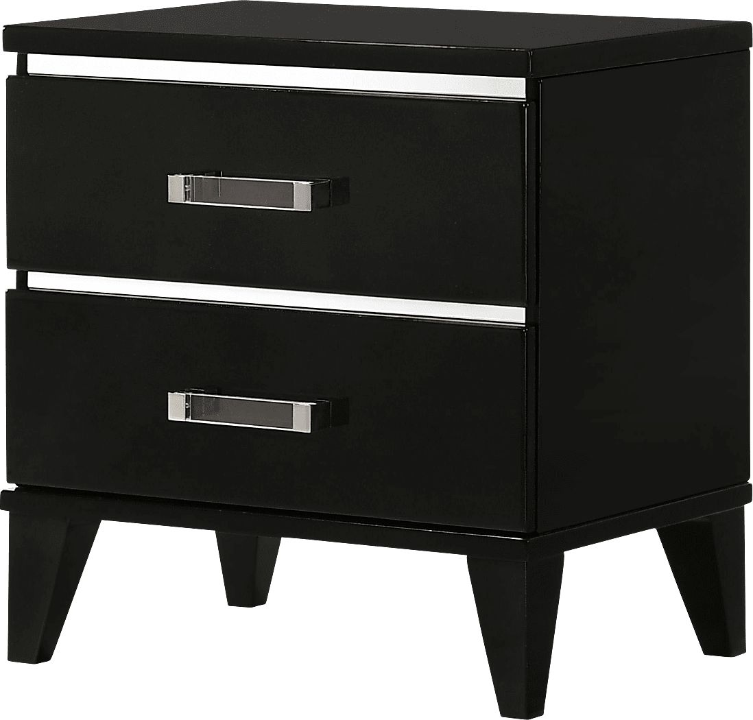 Marcaibo Black Nightstand