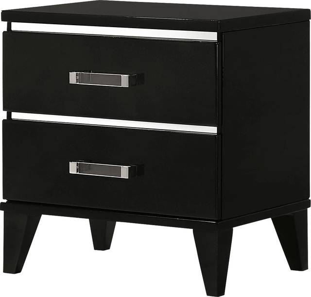 Marcaibo Black Nightstand - Thumbnail - Image 1