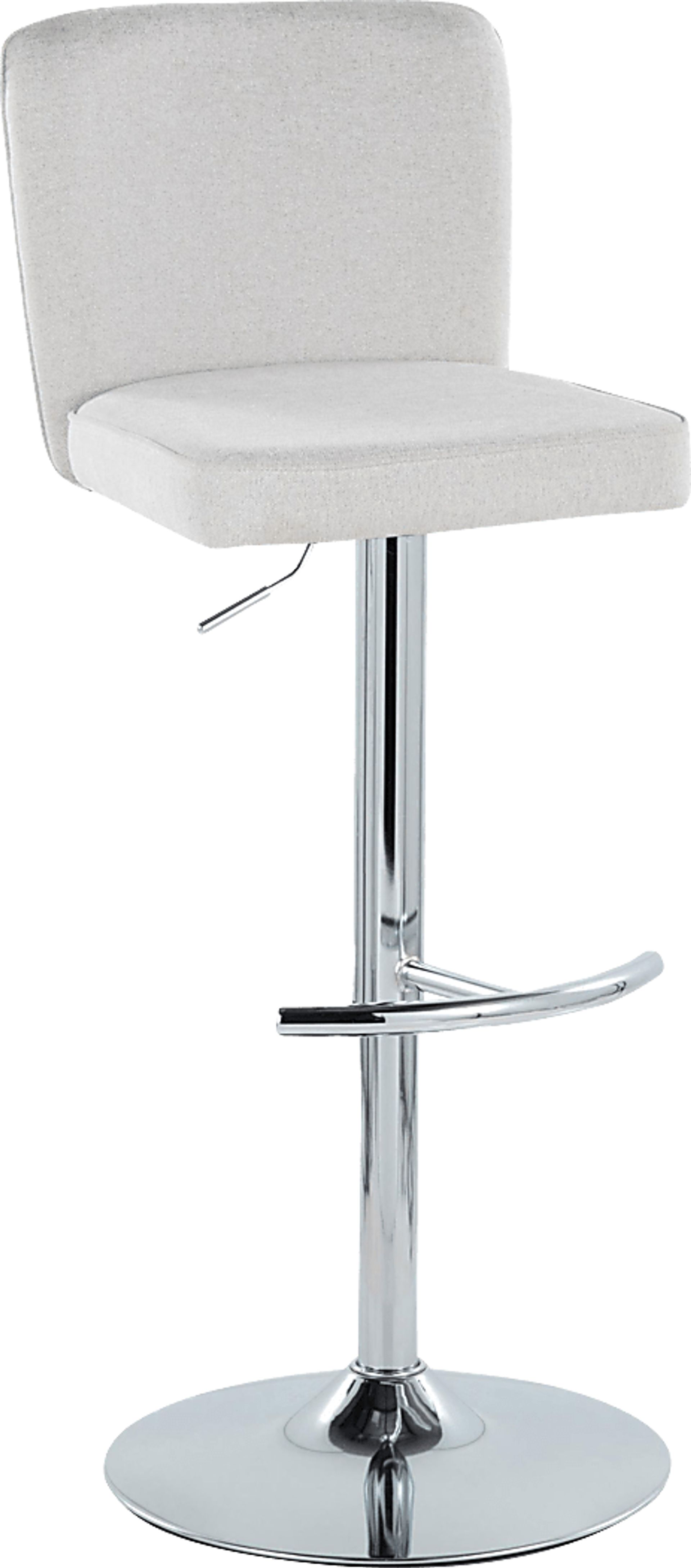 Marcei II White Adjustable Swivel Barstool, Set of 2 - Image 4