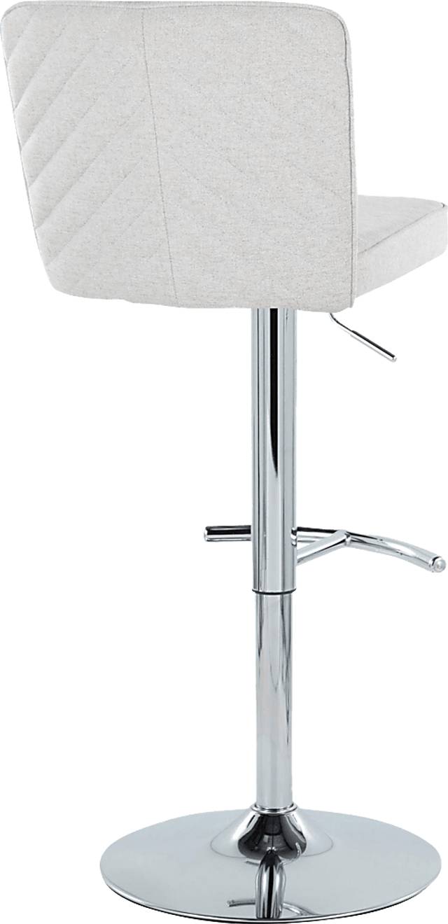 Marcei II White Adjustable Swivel Barstool, Set of 2 - Thumbnail - Image 6
