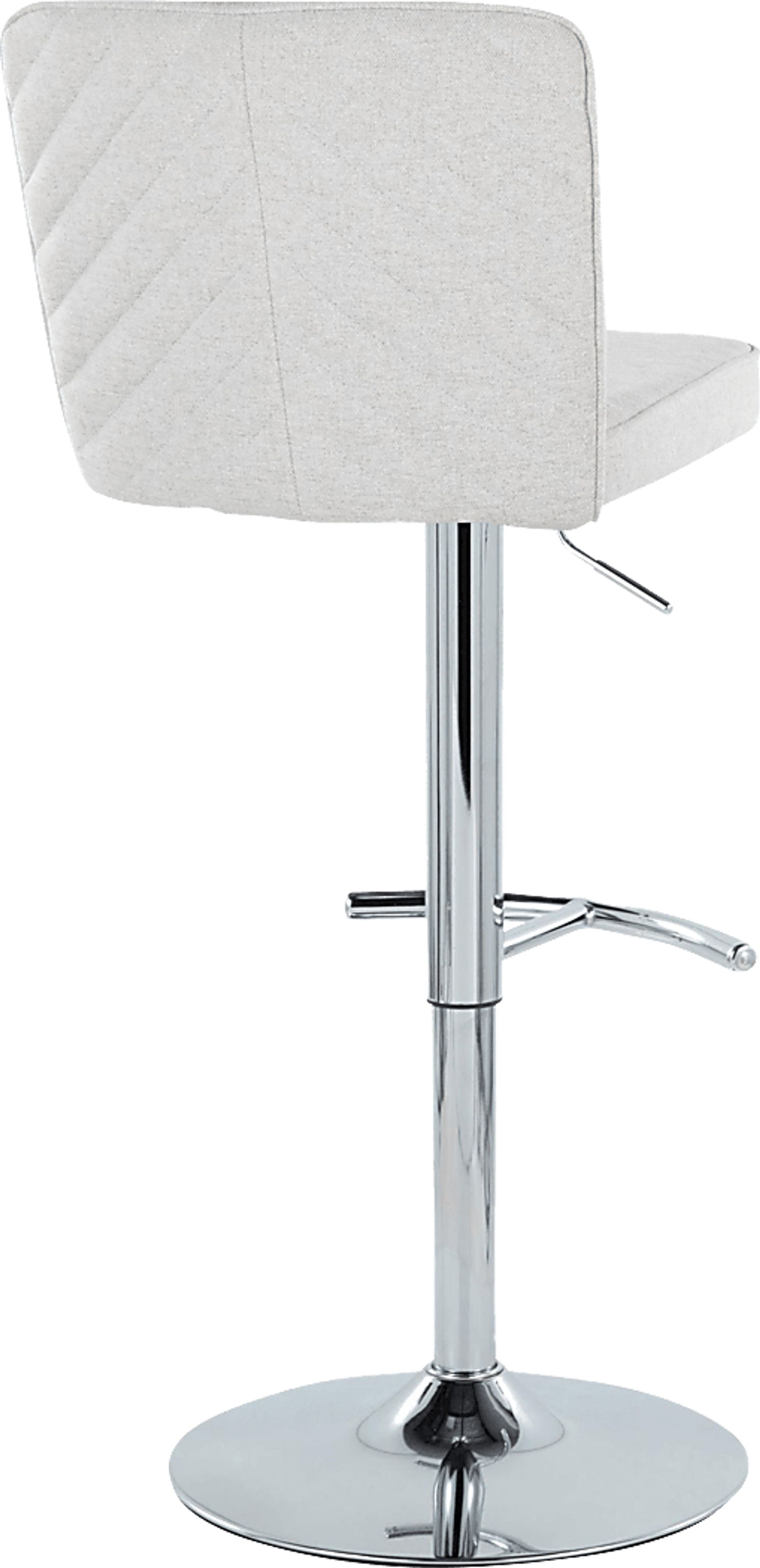 Marcei II White Adjustable Swivel Barstool, Set of 2 - Image 6