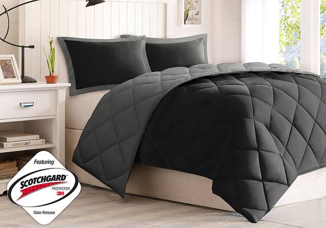Marcel Black/Gray 2 Pc Twin Bed Set - Thumbnail - Image 1
