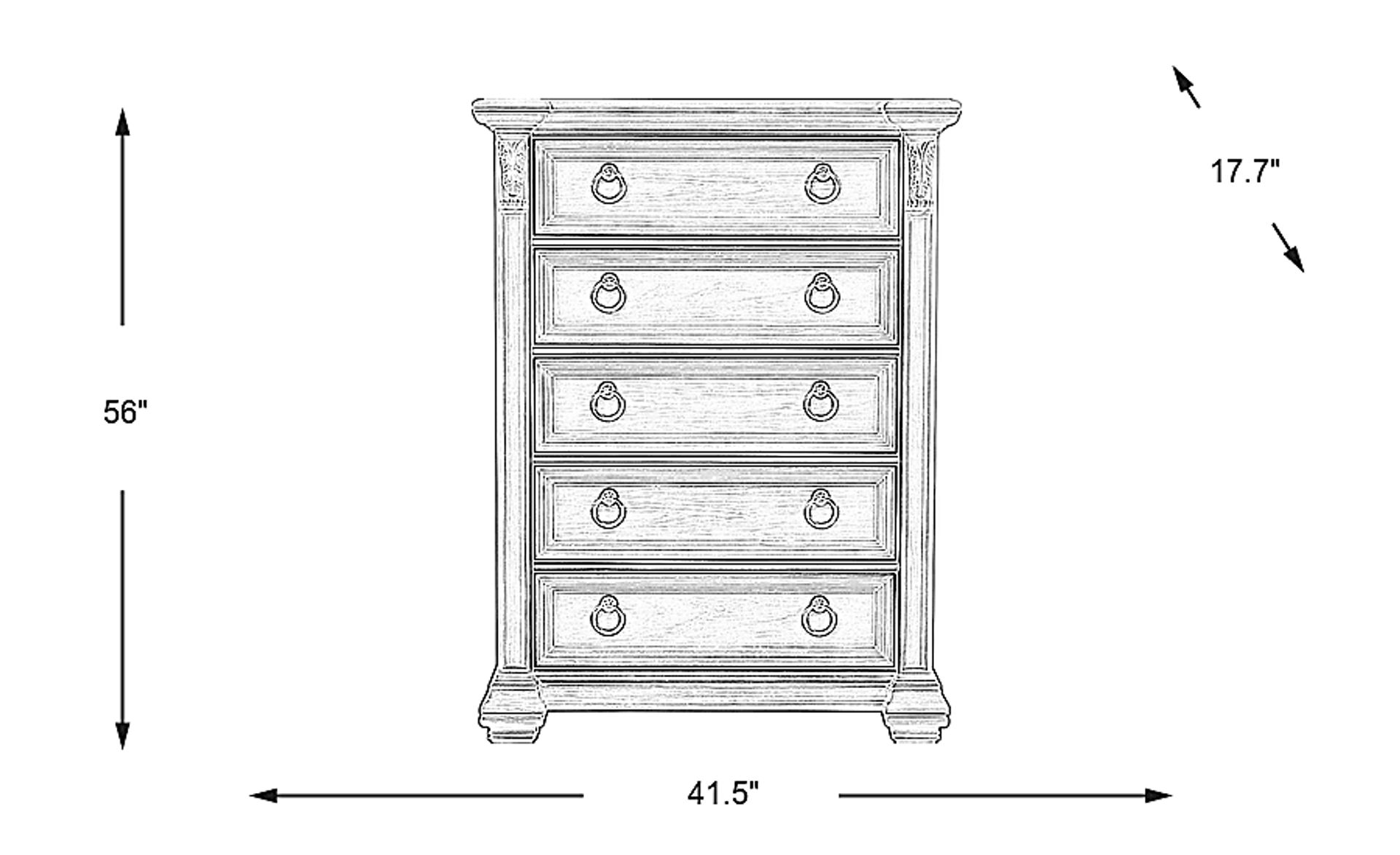 Dimension Image. Please refer to the Dimension Tab on this page for dimension details.