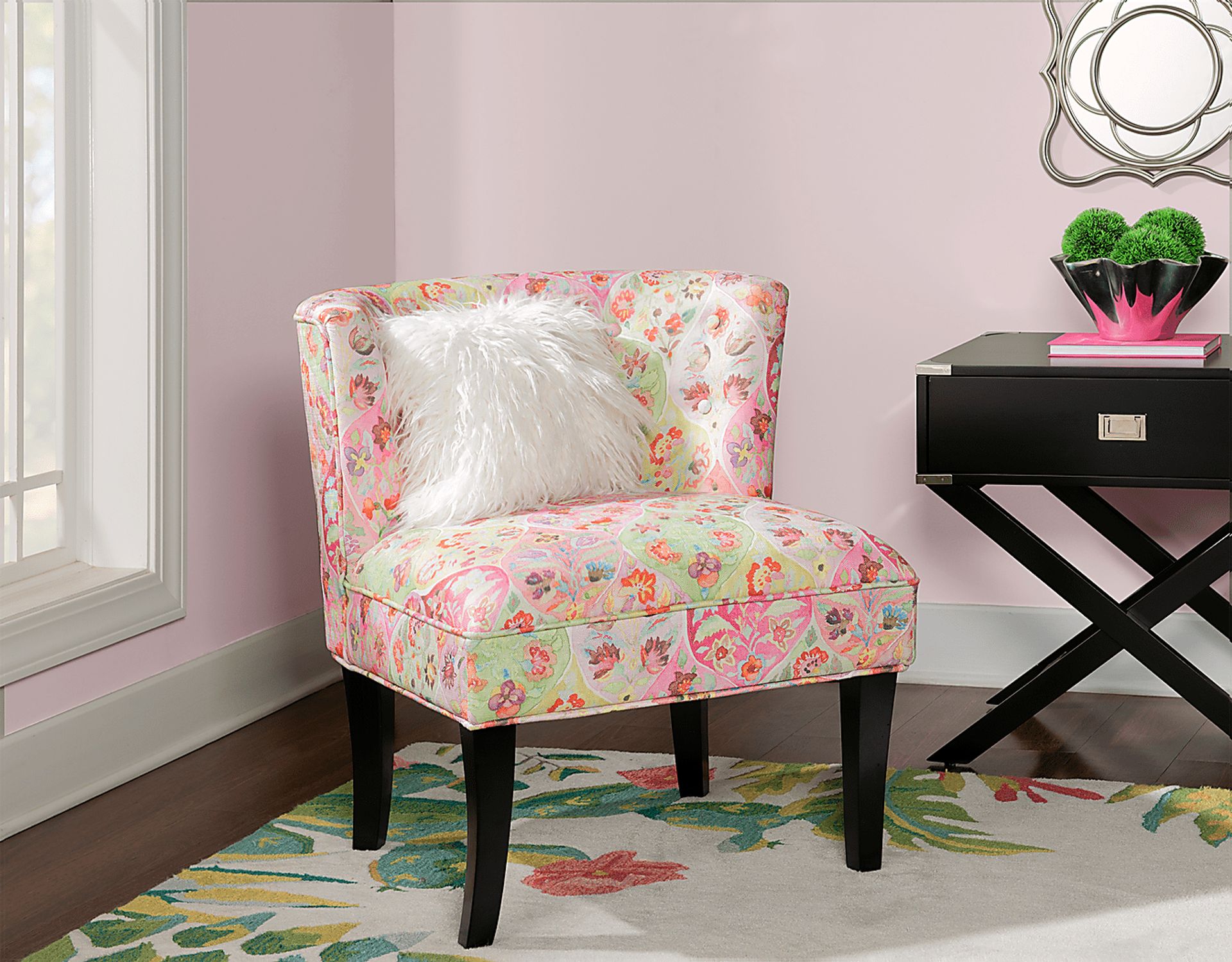 Marcellina Pink Accent Chair - Image 5