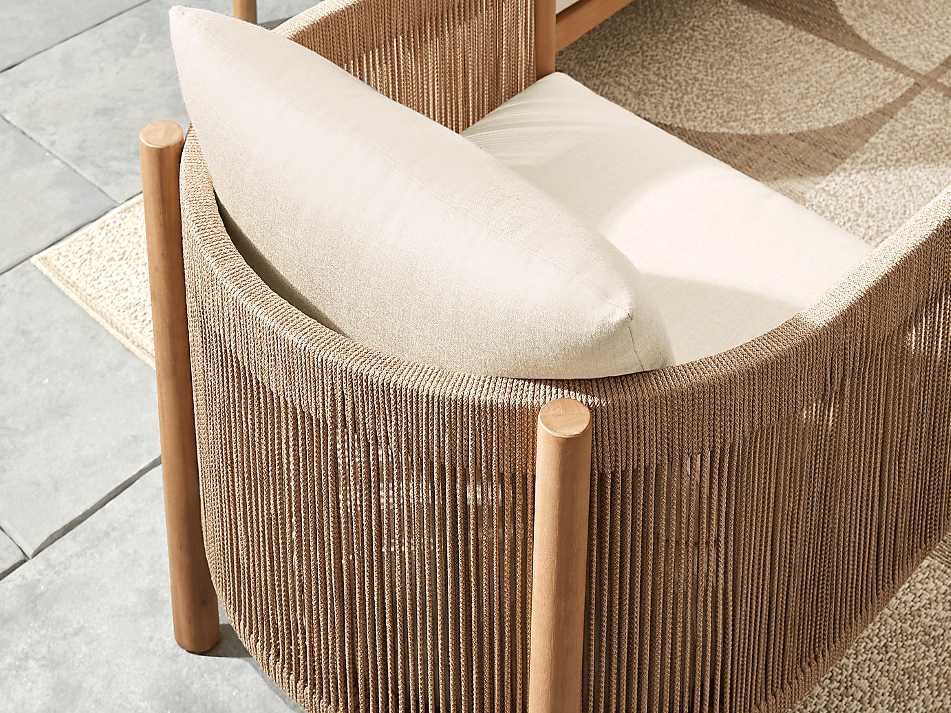 Marche Beige 4 Pc Outdoor Seating Set - Image 6