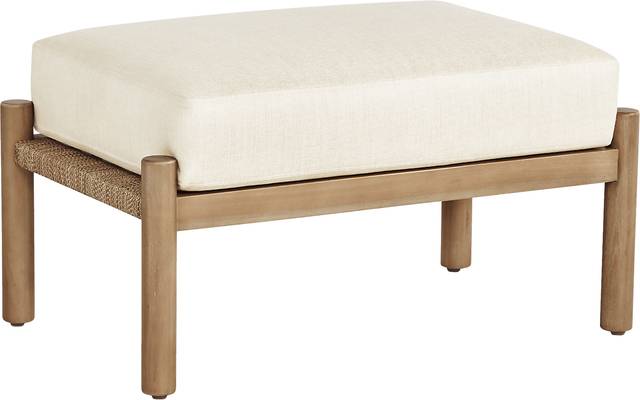 Marche Beige Outdoor Ottoman - Thumbnail - Image 1