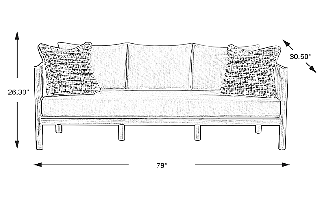Marche Beige Outdoor Sofa