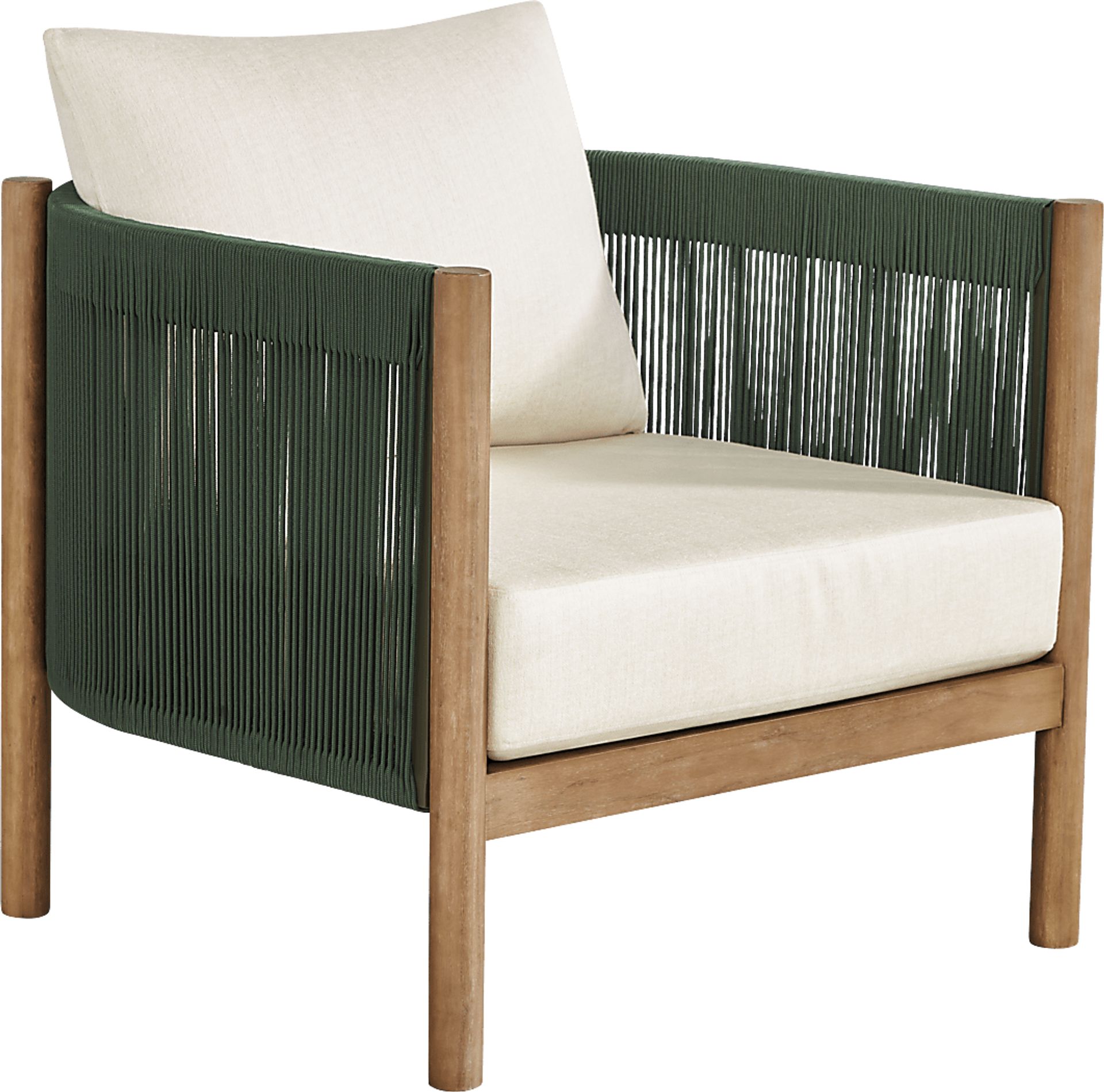 Marche Green 6 Pc Outdoor Chat Set - Image 2