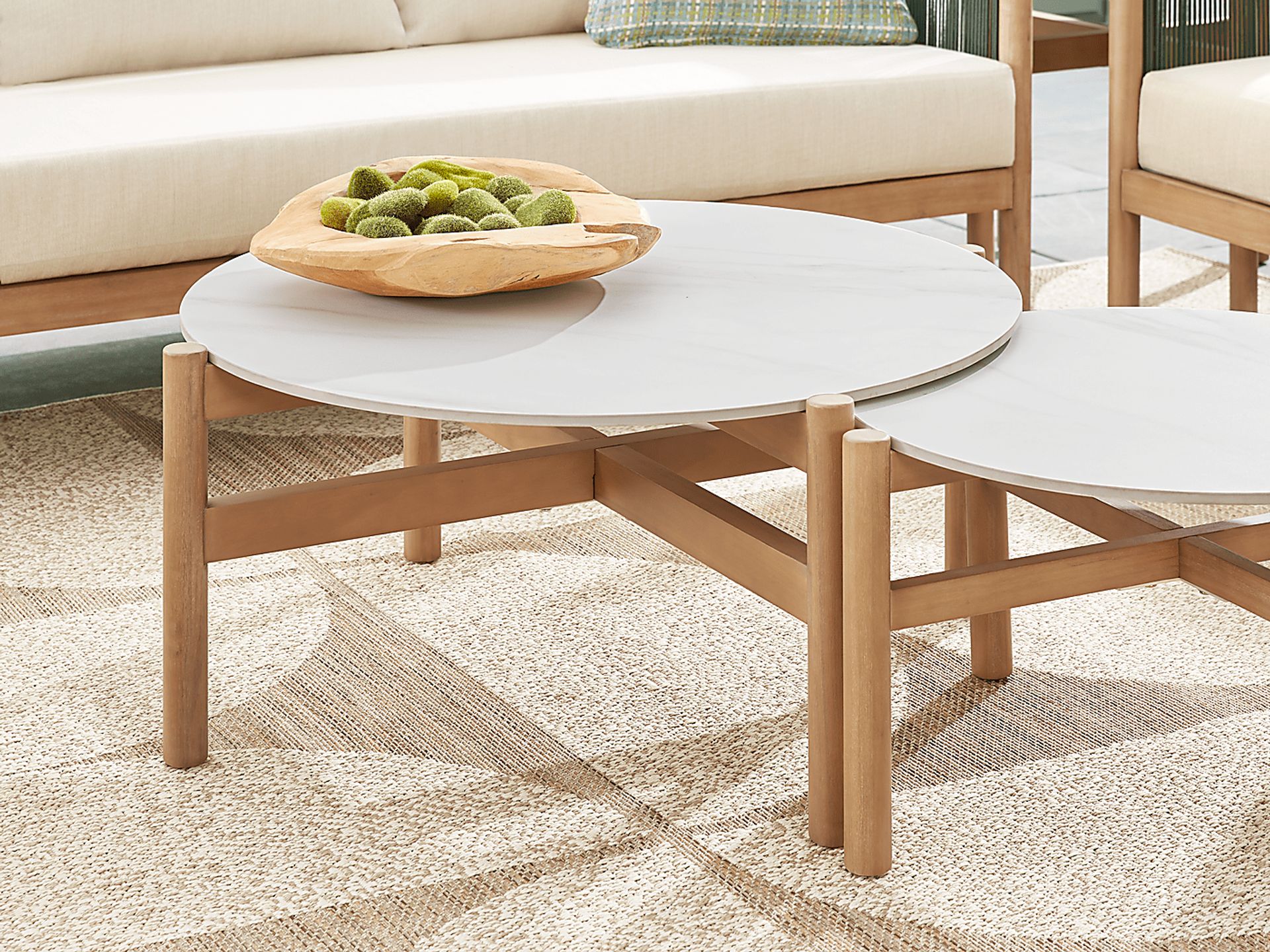 Marche Beige 4 Pc Outdoor Seating Set - Image 8