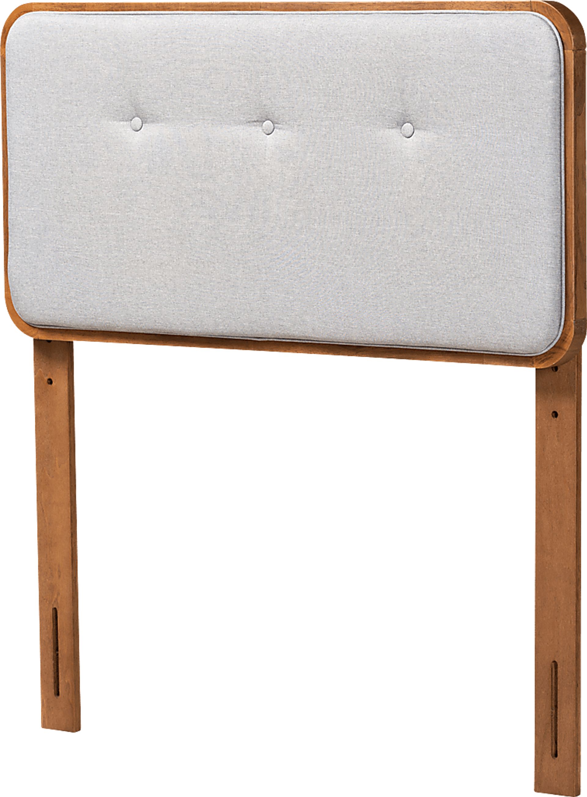 Marchhand Light Gray Twin Upholstered Headboard - Image 2