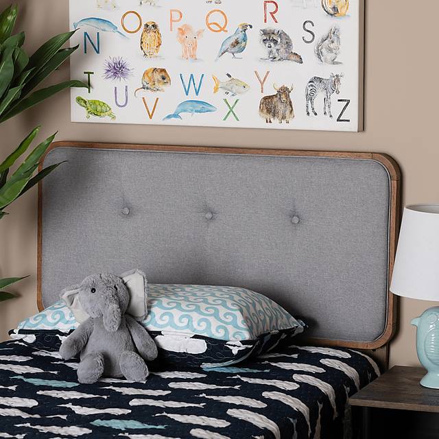 Marchhand Light Gray Twin Upholstered Headboard - Thumbnail - Image 3